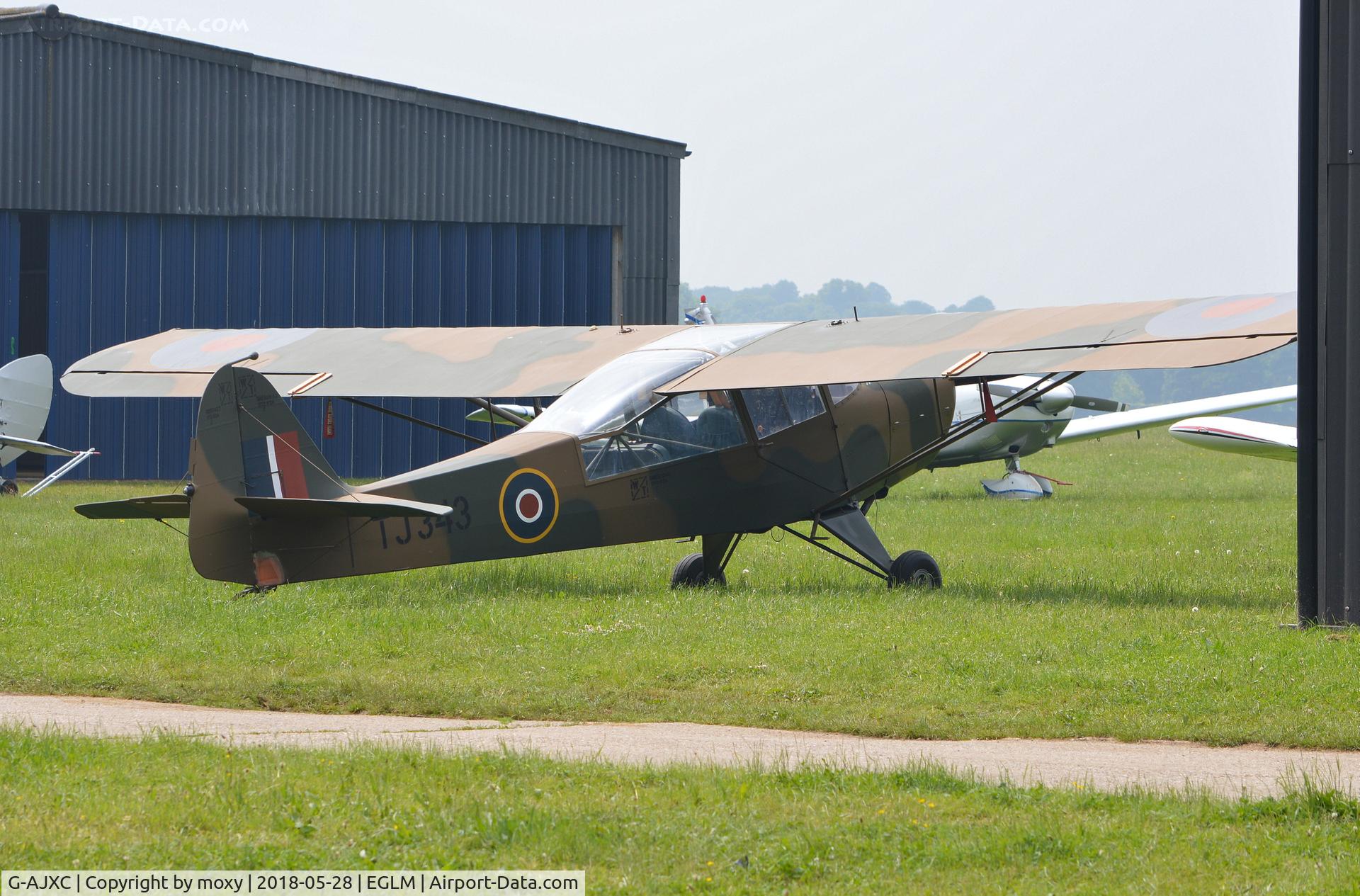 G-AJXC, 1944 Taylorcraft J Auster 5 C/N 1409, (TJ343), 1944 Taylorcraft J Auster 5 at White Waltham.