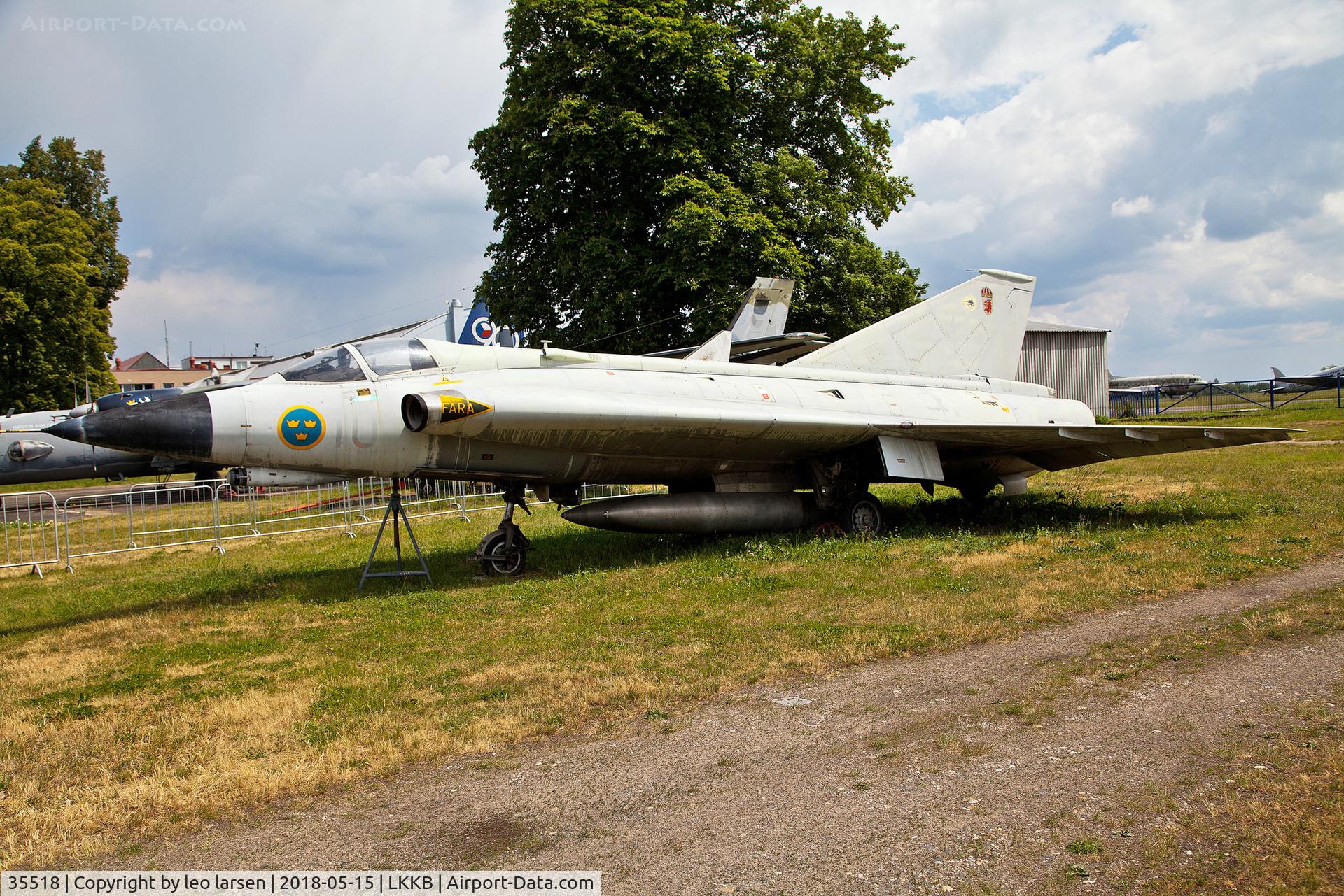35518, Saab J-35F Draken C/N 35-518, Kebly Air Museum 15.5.2018