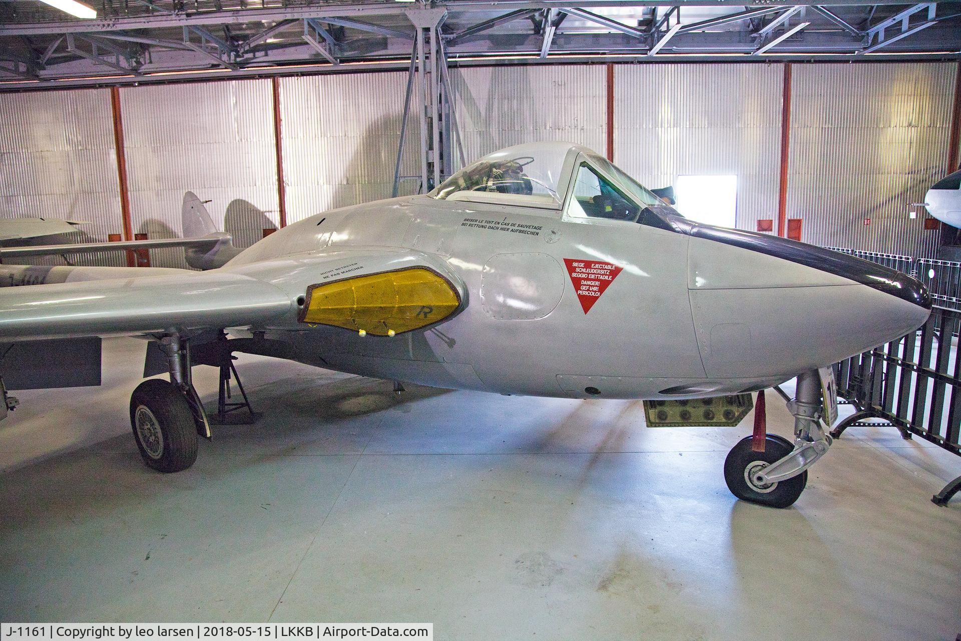 J-1161, De Havilland (FFA) Vampire FB6 (DH-100) C/N 670, Kebly Air Museum 15.5.2018