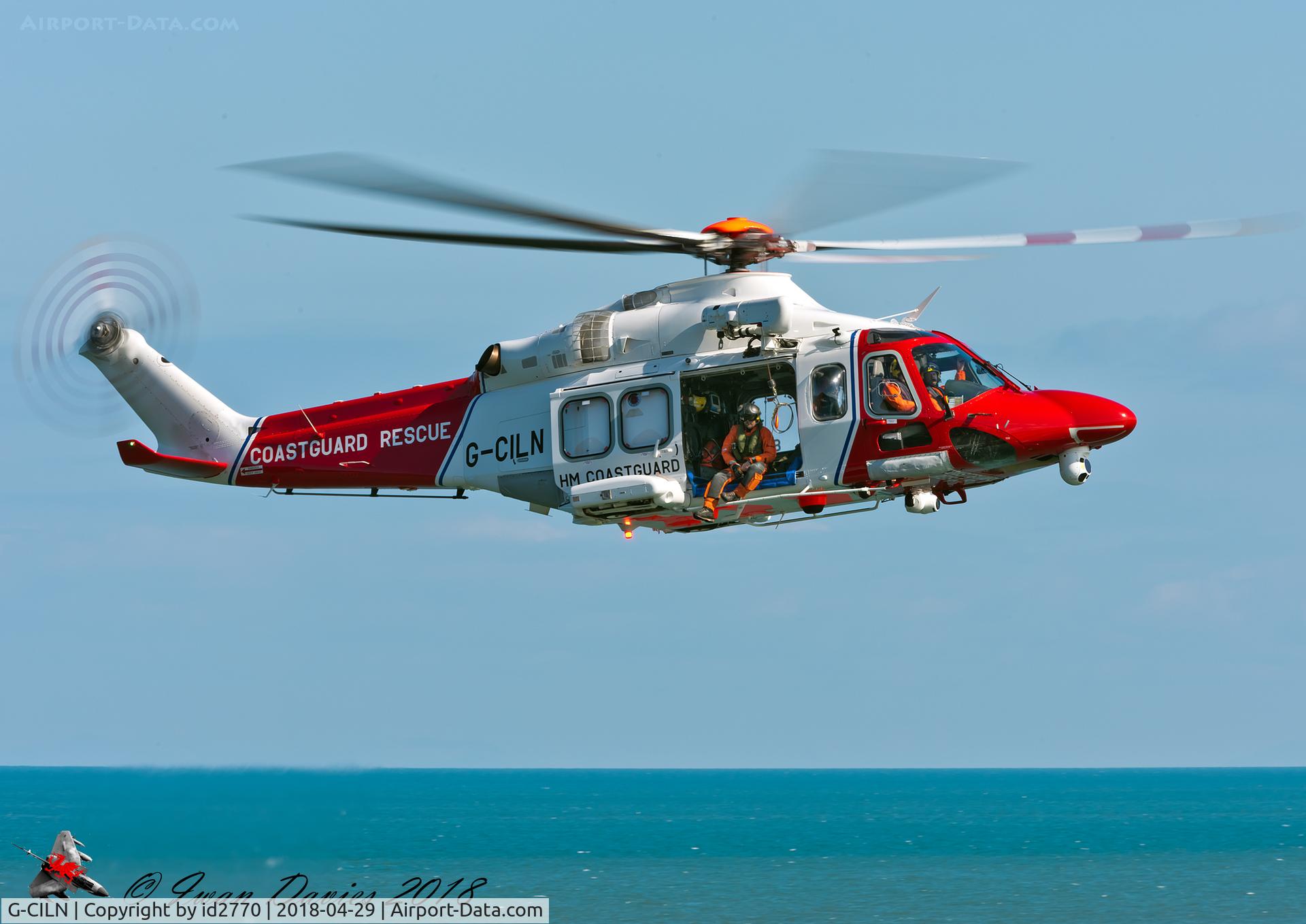 G-CILN, 2014 AgustaWestland AW-139 C/N 31586, Coastguard 187