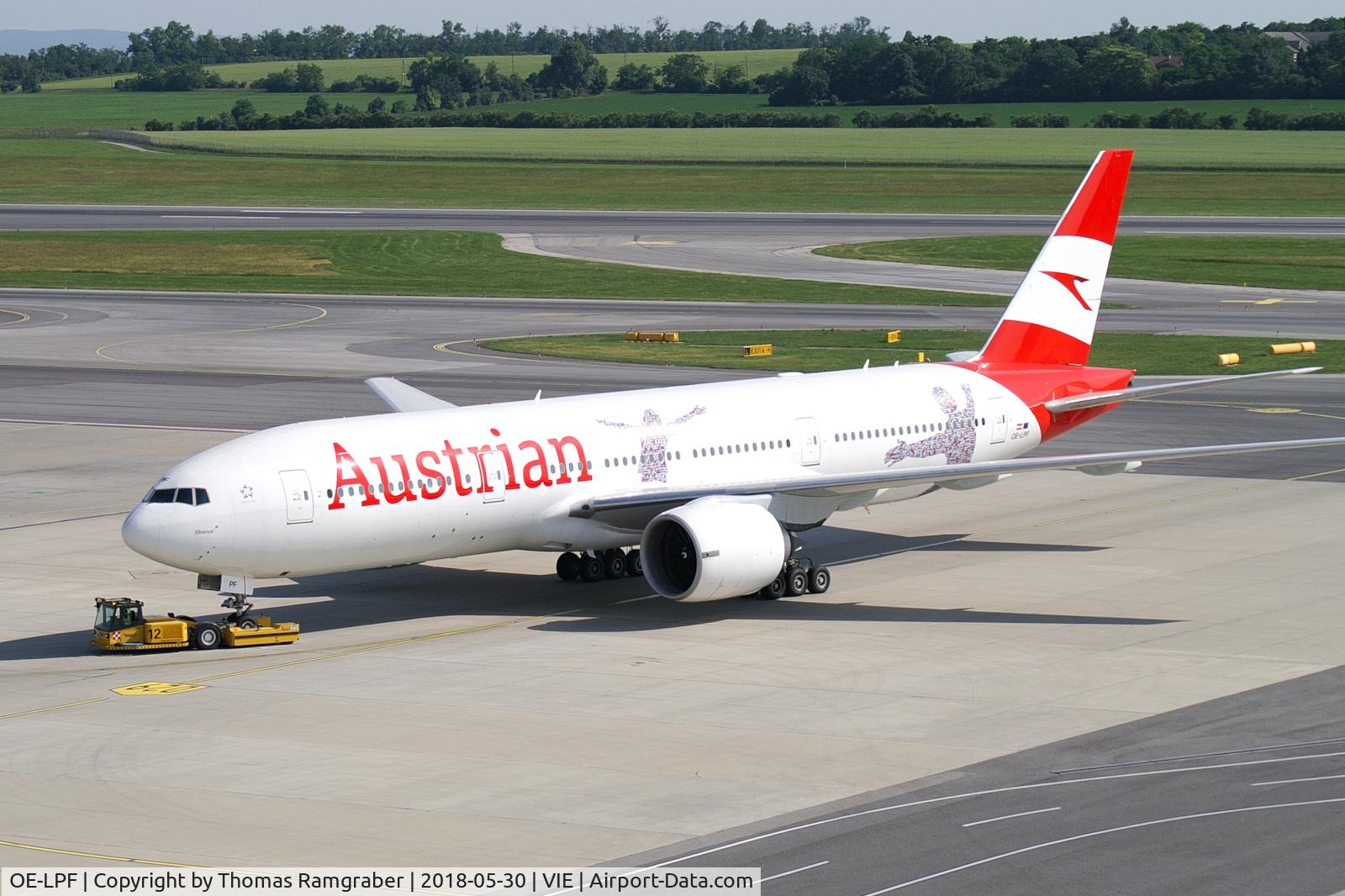 OE-LPF, 2001 Boeing 777-2Q8/ER C/N 28692, Austrian Airlines Boeing 777-200