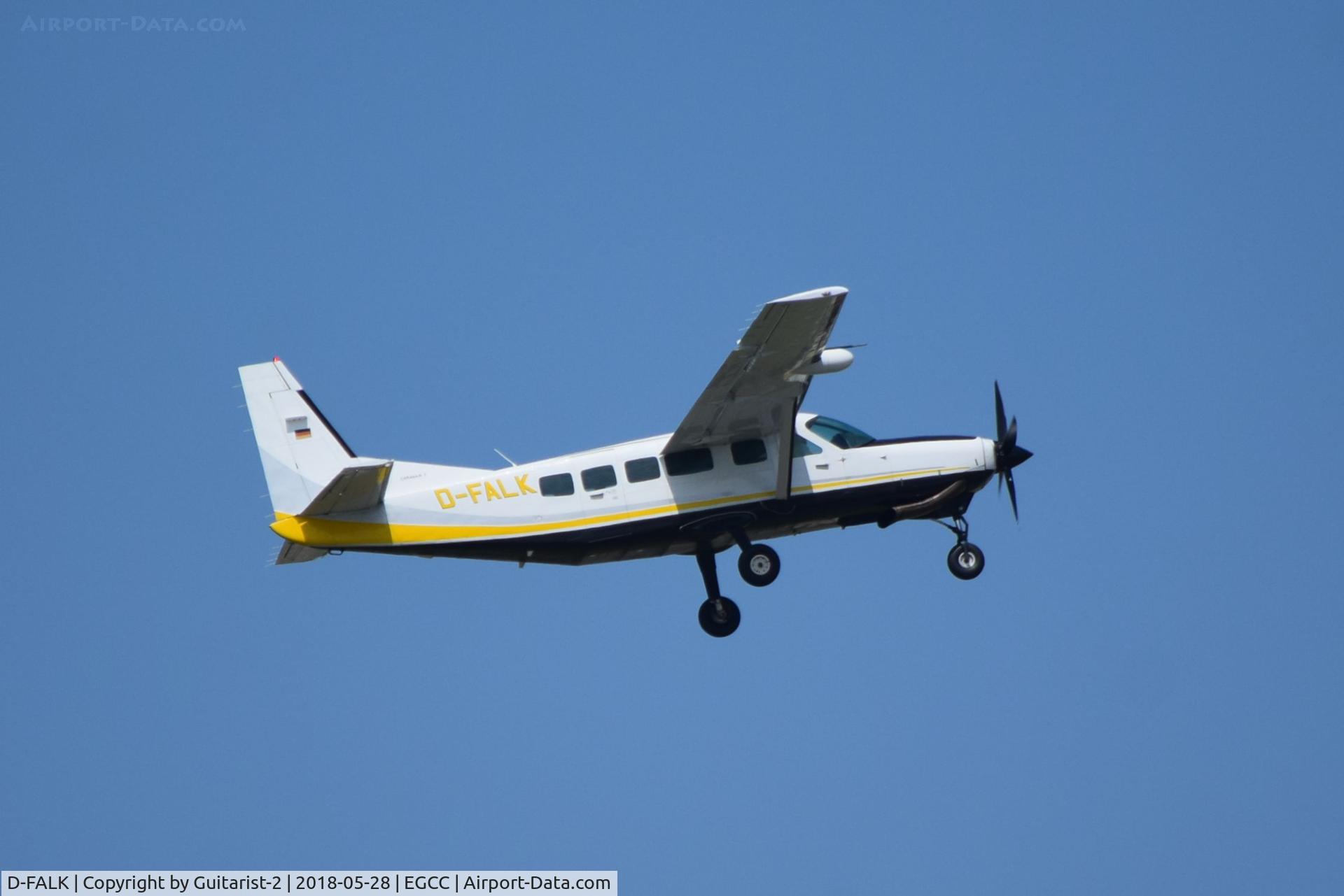 D-FALK, 1985 Cessna 208 Caravan 1 C/N 208-00023, At Manchester