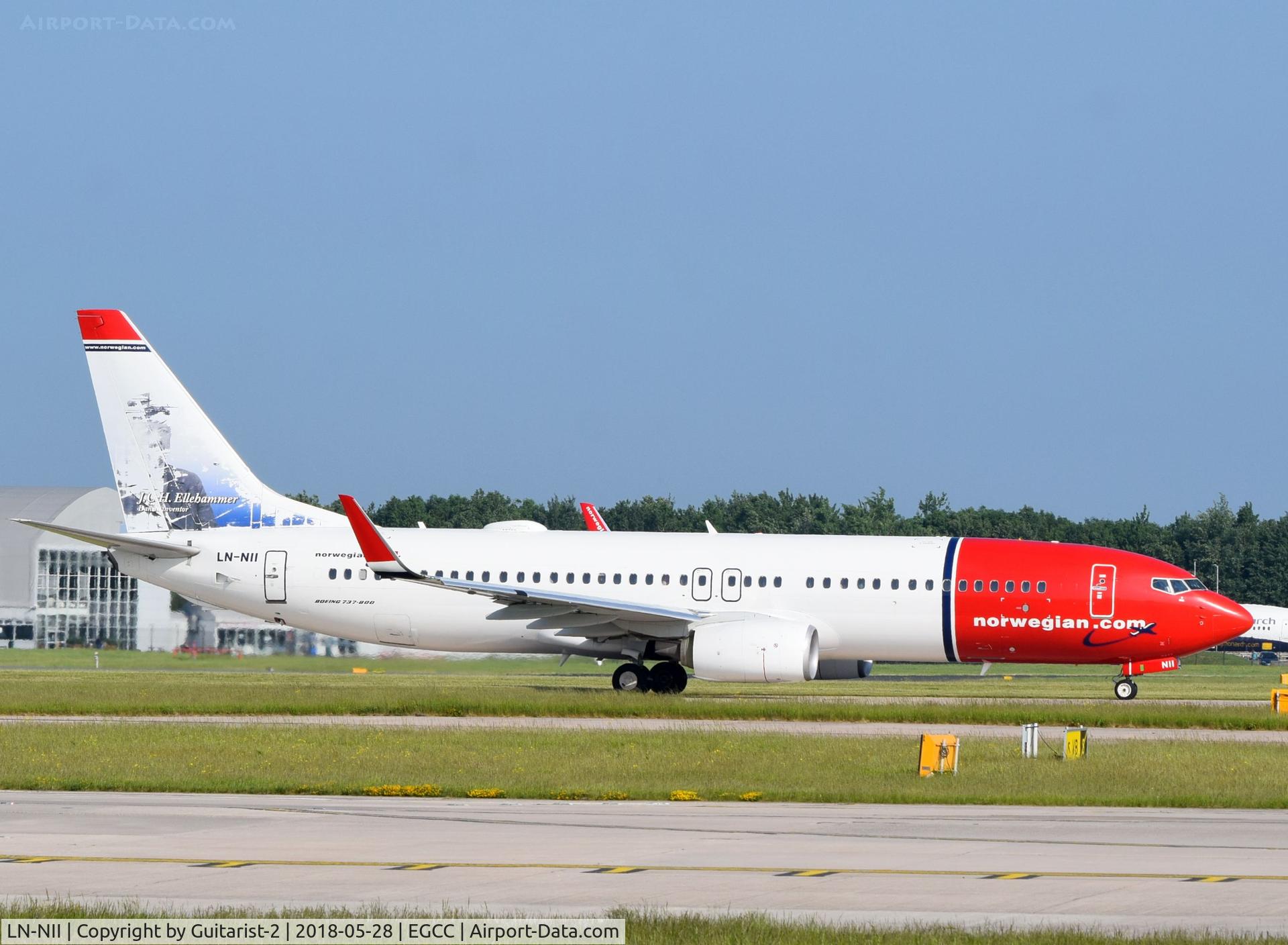 LN-NII, 2014 Boeing 737-8JP C/N 43877, At Manchester