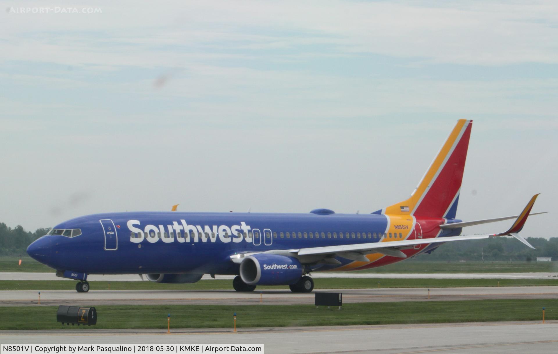 N8501V, 2016 Boeing 737-8H4 C/N 41530, Boeing 737-800
