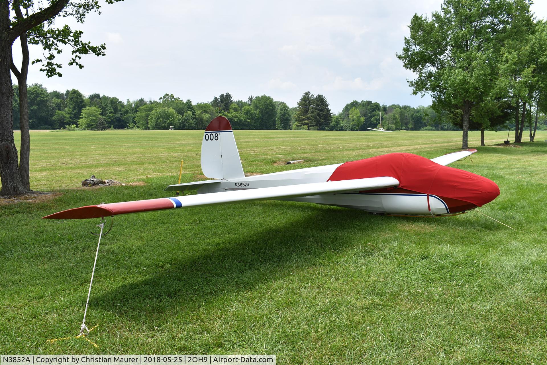 N3852A, 1953 Schweizer SGS 1-26A C/N 8, 8th built out of 700