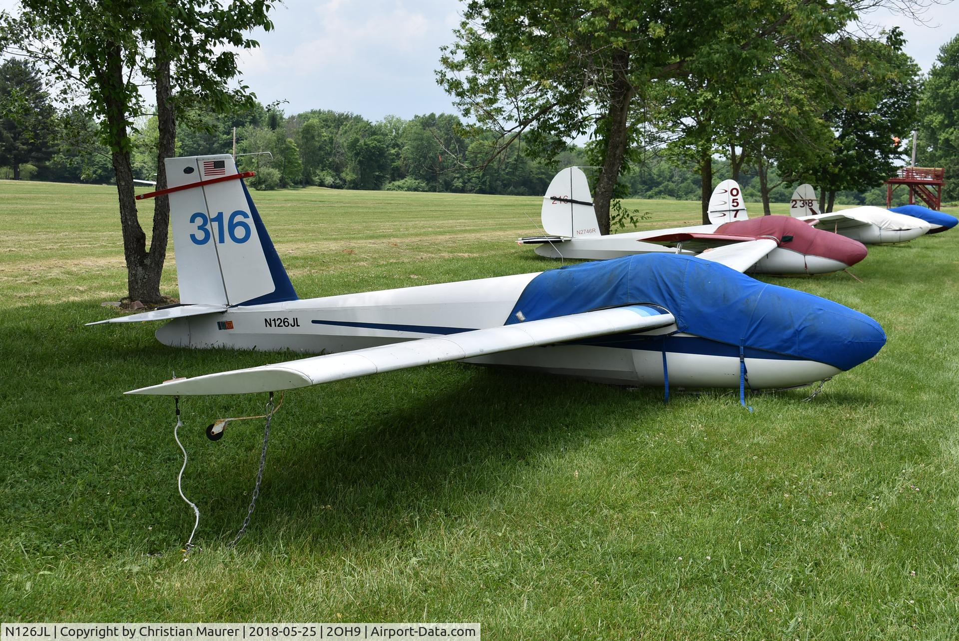 N126JL, 1965 Schweizer SGS 1-26B C/N 316, Schweizer 1-26B