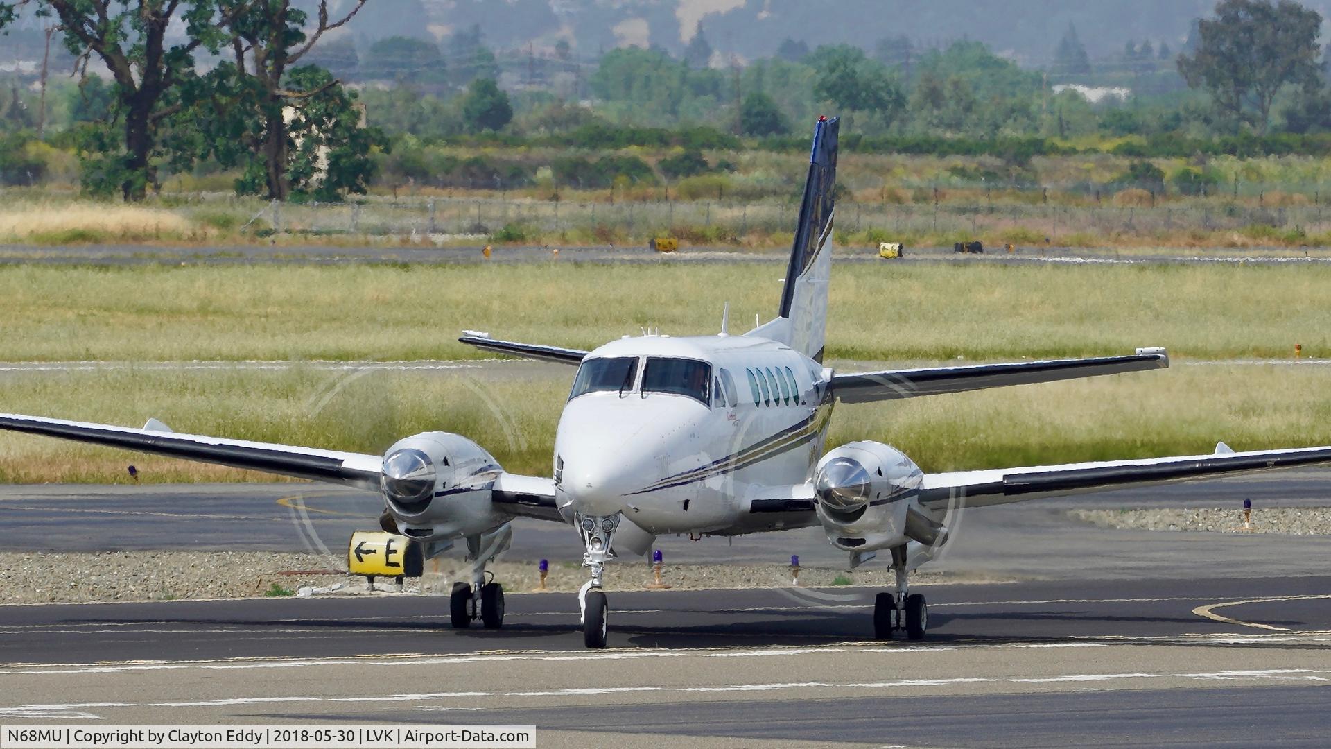 N68MU, 1978 Beech B100 King Air C/N BE-37, Livermore Airport California 2018.