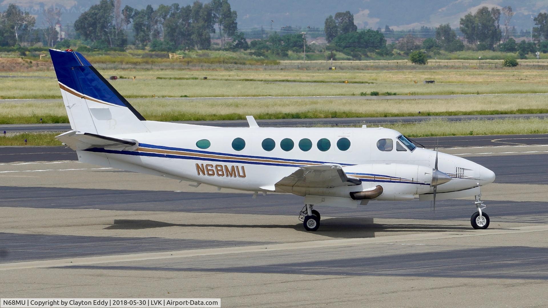 N68MU, 1978 Beech B100 King Air C/N BE-37, Livermore Airport California 2018.