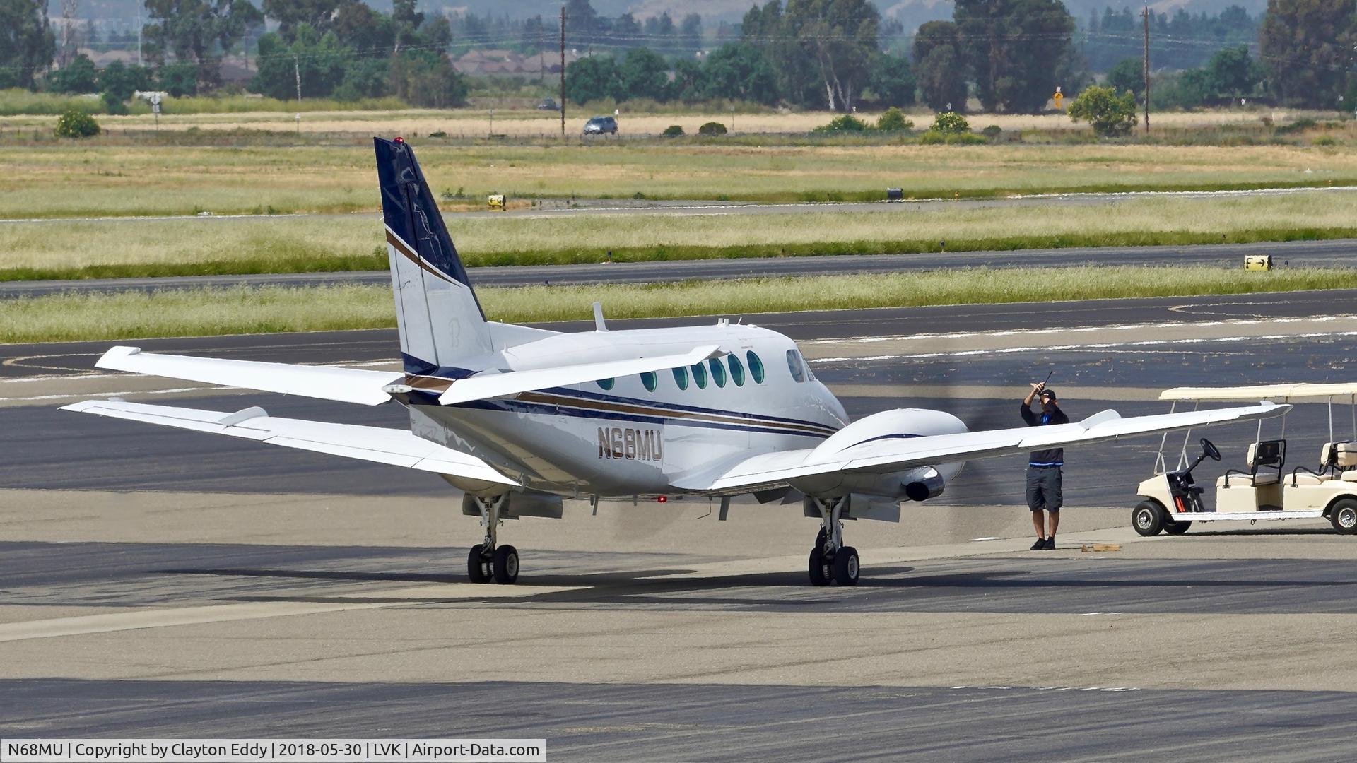 N68MU, 1978 Beech B100 King Air C/N BE-37, Livermore Airport California 2018.