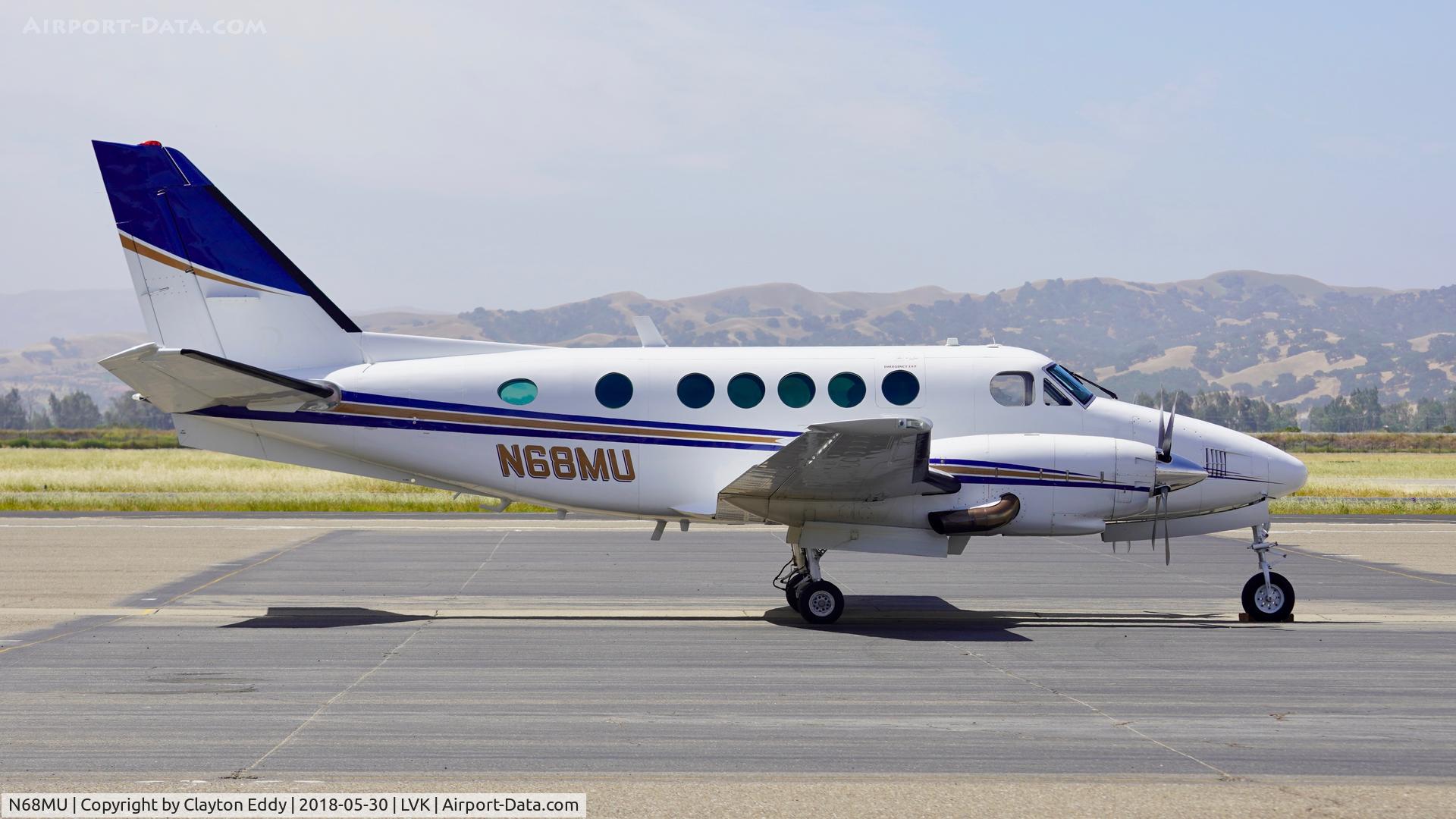 N68MU, 1978 Beech B100 King Air C/N BE-37, Livermore Airport California 2018.