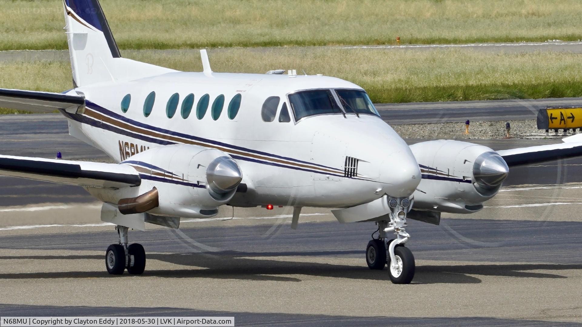 N68MU, 1978 Beech B100 King Air C/N BE-37, Livermore Airport California 2018.