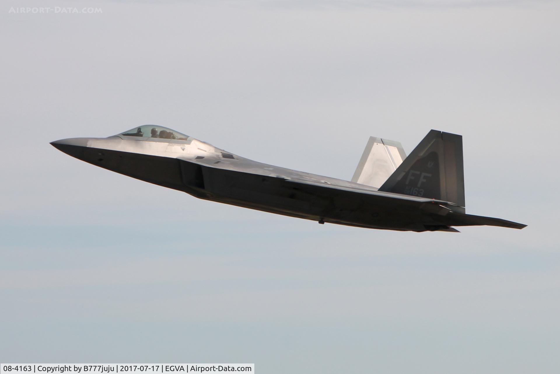 08-4163, Lockheed Martin F-22A Raptor C/N 4163, at TATOO 2017