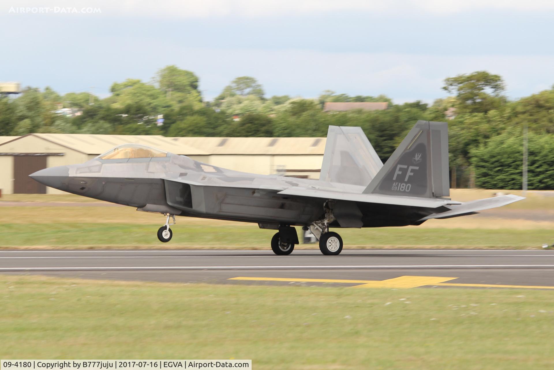 09-4180, Lockheed Martin F-22A Raptor C/N 4180, at TATOO 2017