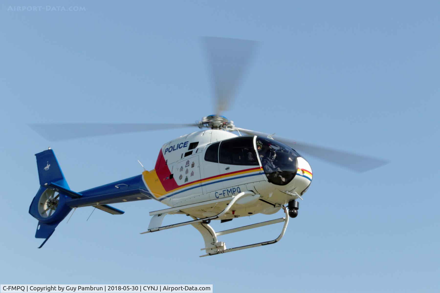 C-FMPQ, 2008 Eurocopter EC-120B Colibri C/N 1533, Royal Canadian Mounted Police
landing at CYNJ