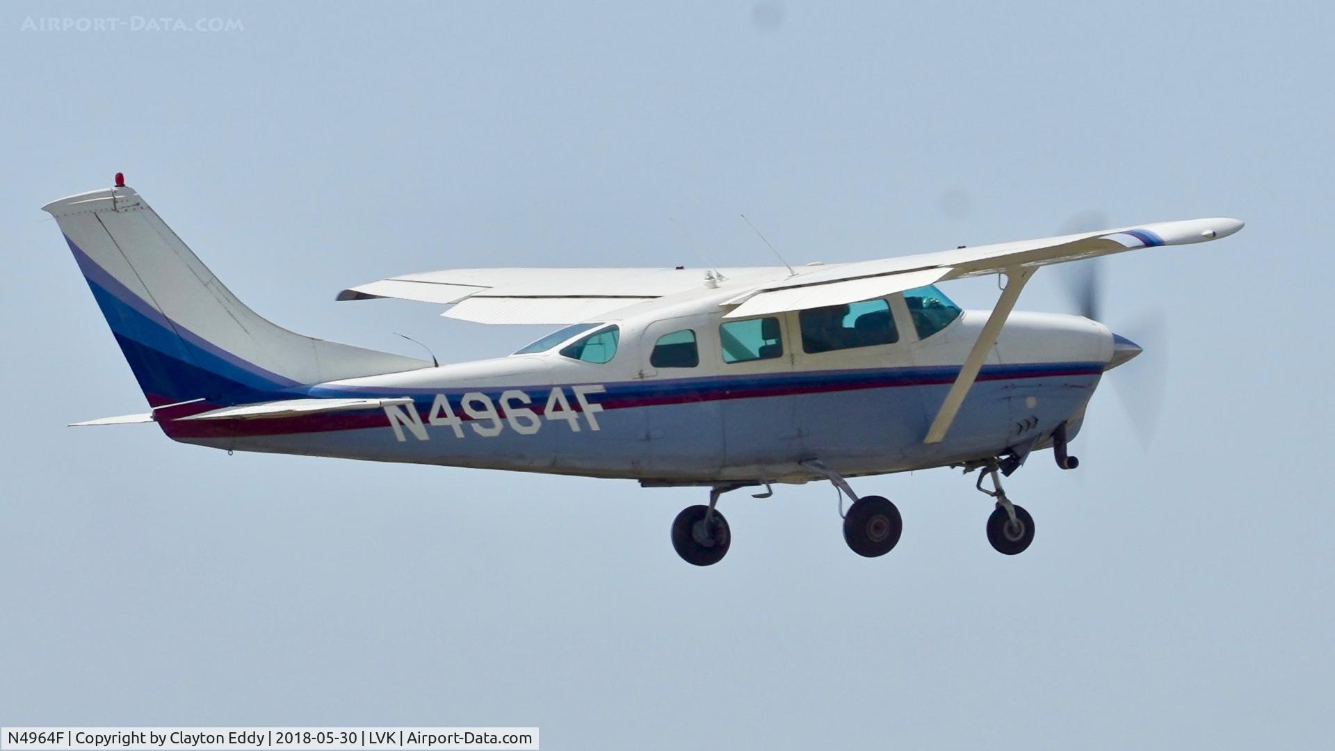 N4964F, 1966 Cessna TU206B Turbo Super Skywagon C/N U206-0664, Livermore Airport California 2018.
