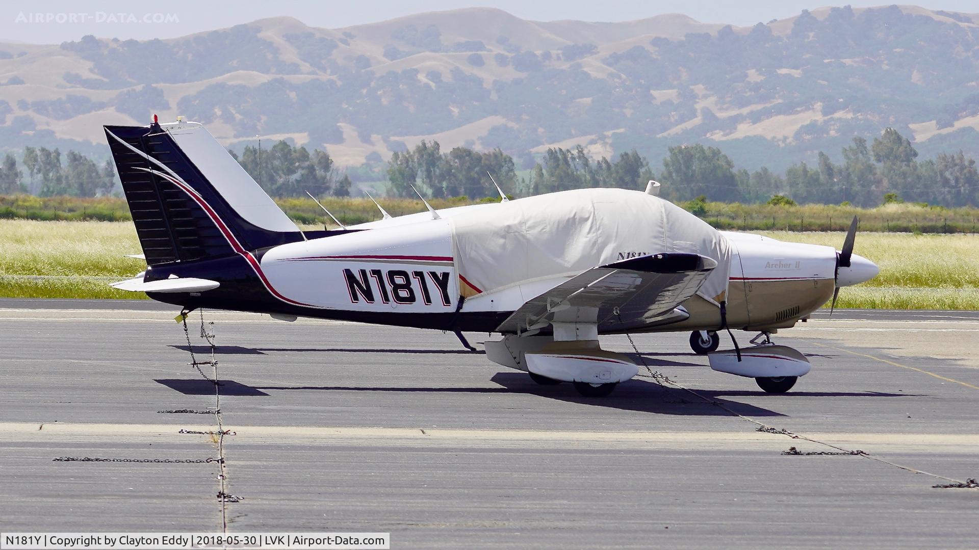 N181Y, 1985 Piper PA-28-181 Archer C/N 28-8590089, Livermore Airport California 2018.