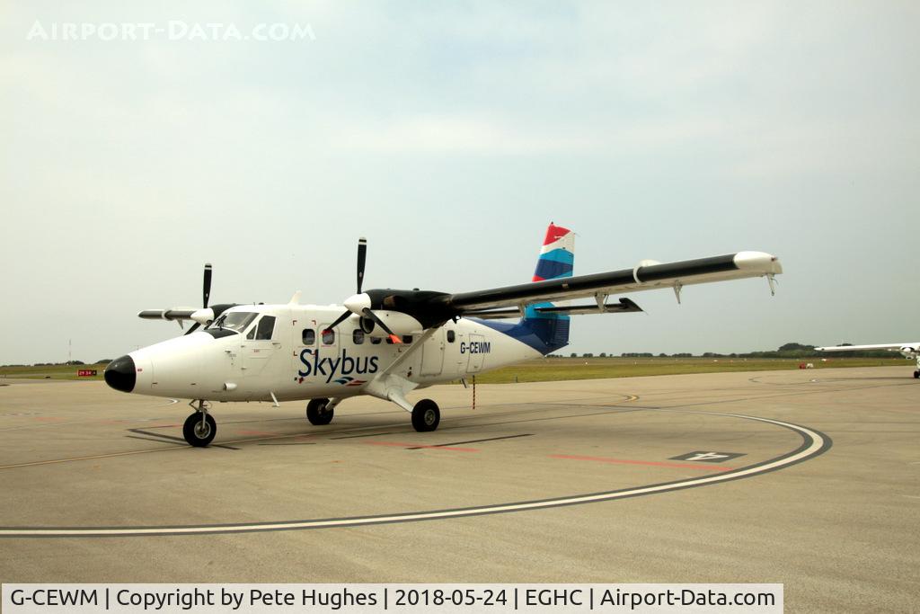 G-CEWM, 1979 De Havilland Canada DHC-6-300 Twin Otter C/N 656, G-CEWM Twin Otter Isles of Scilly Skybus at Lands End airport