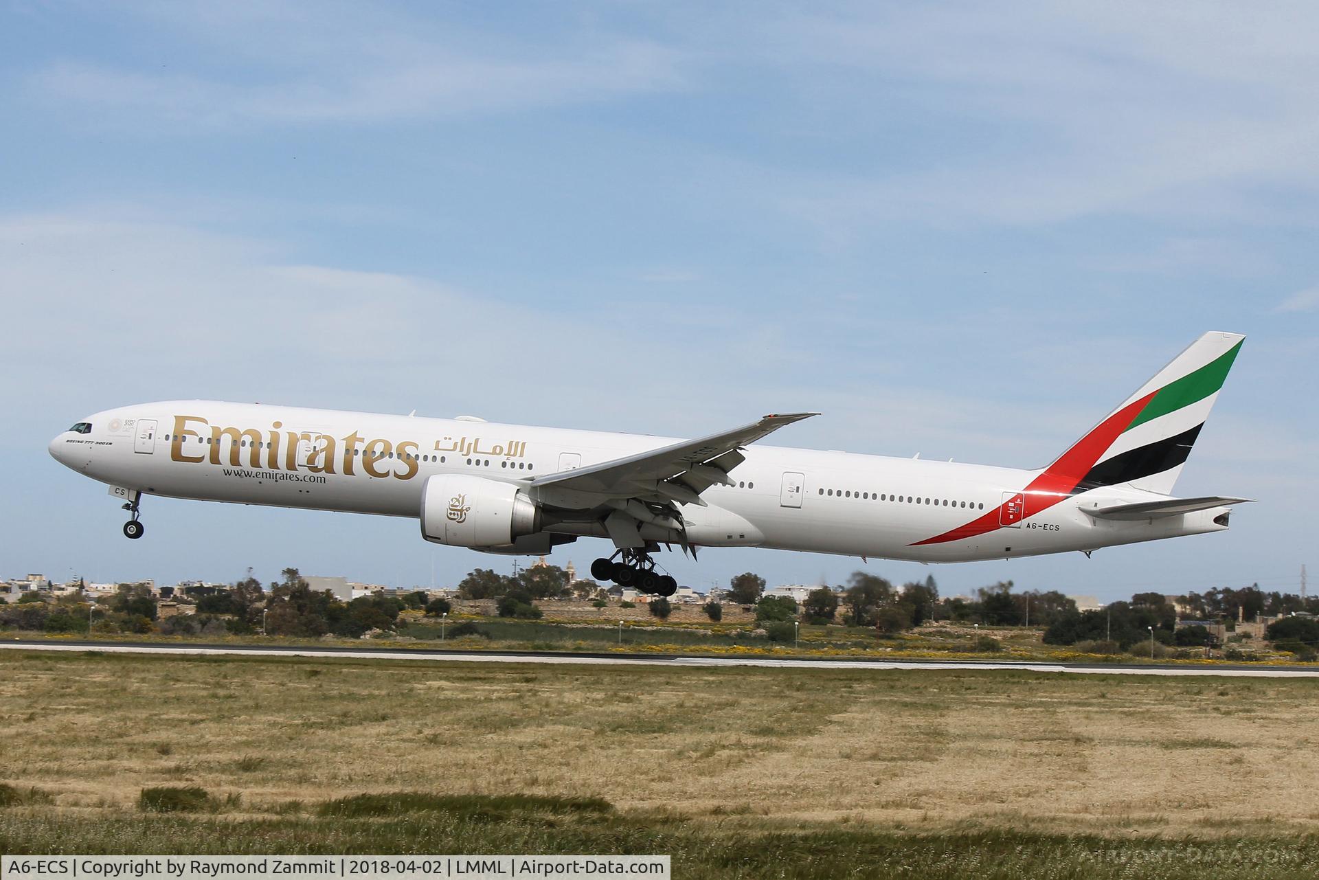A6-ECS, 2009 Boeing 777-31H/ER C/N 38980, B777 A6-ECS Emirates Airlines