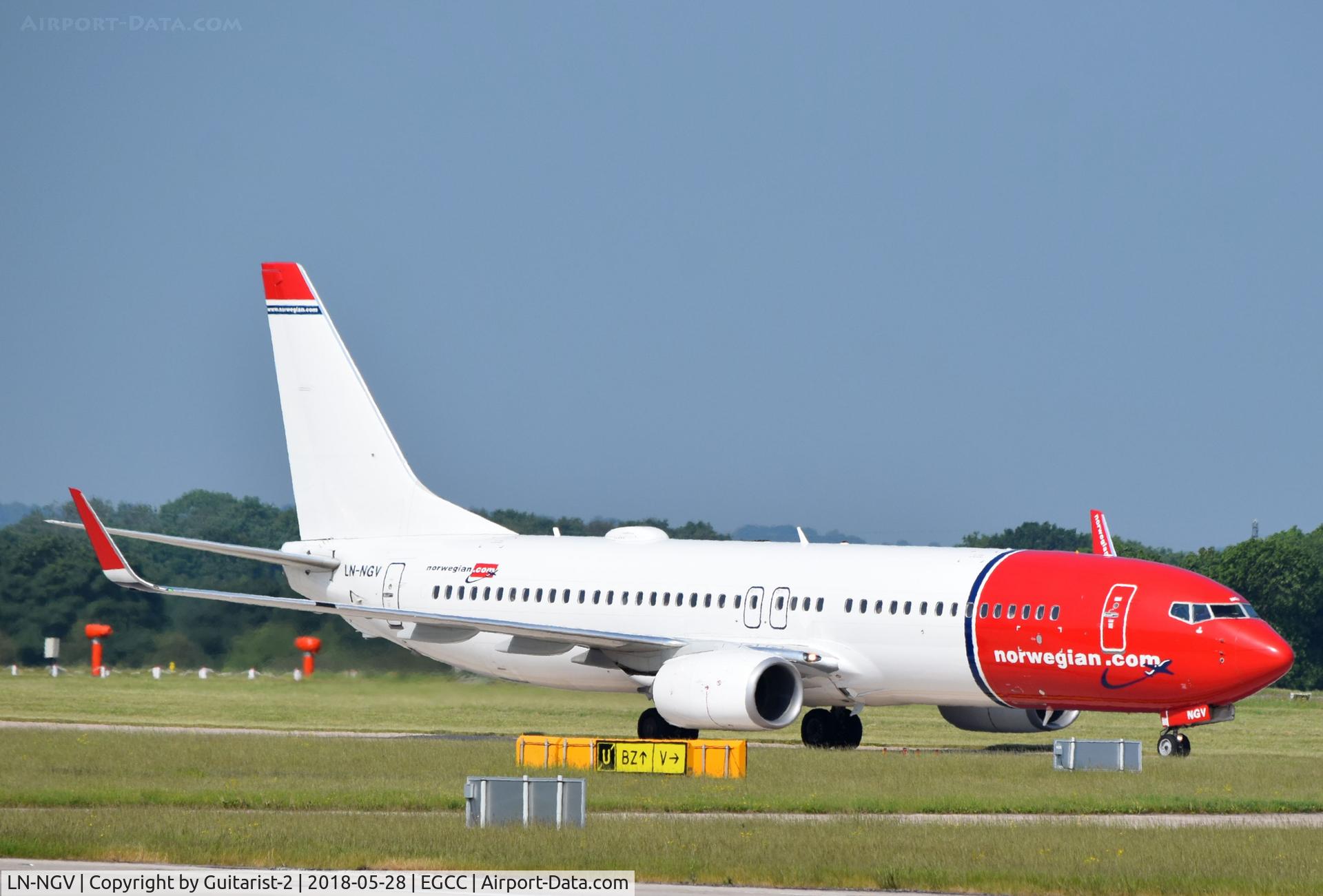 LN-NGV, 2014 Boeing 737-8JP C/N 39031, At Manchester