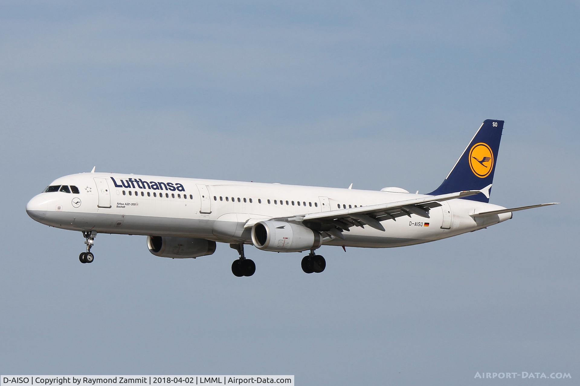 D-AISO, 2008 Airbus A321-231 C/N 3625, A321 D-AISO Lufthansa