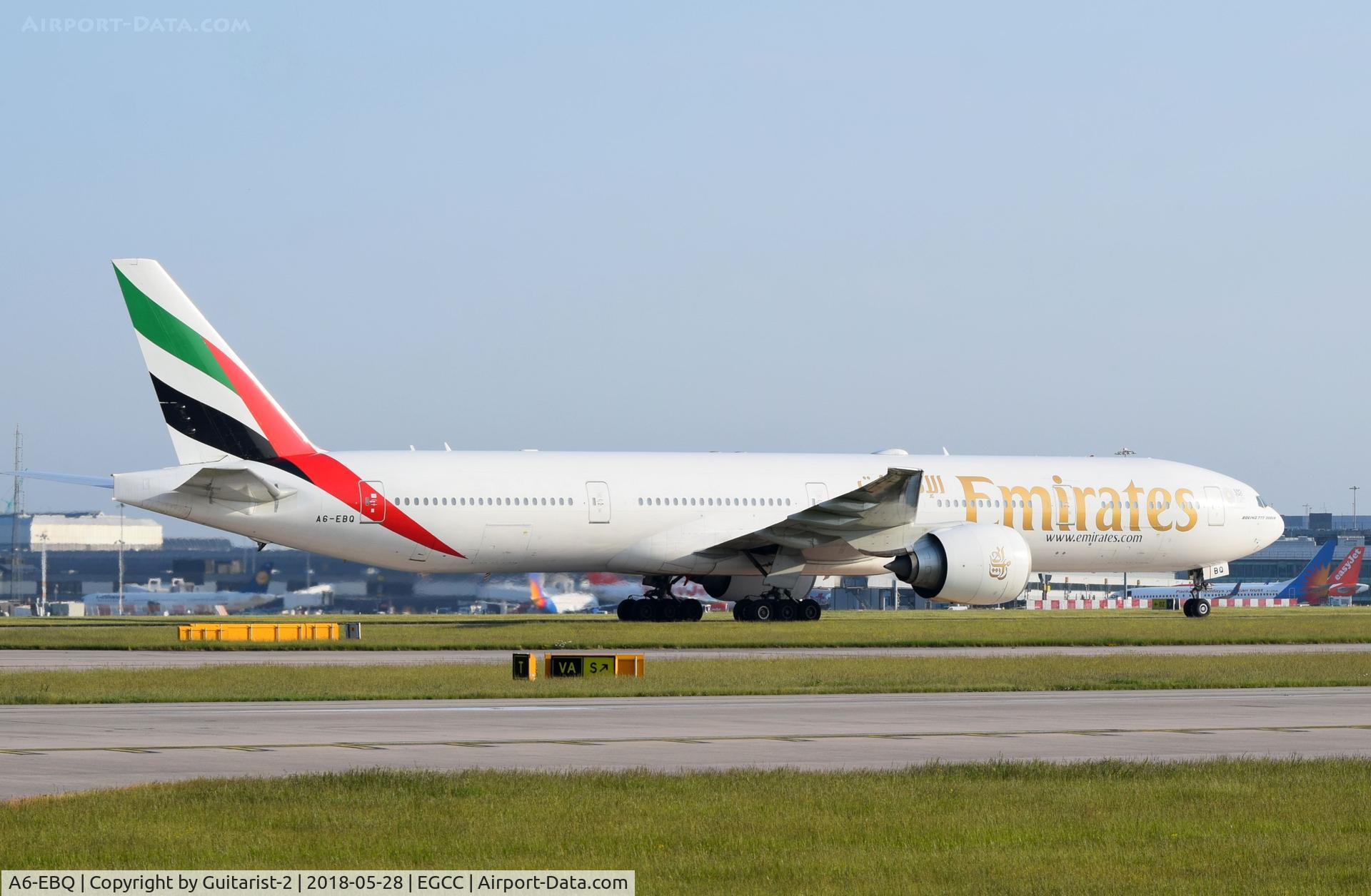 A6-EBQ, 2006 Boeing 777-36N/ER C/N 33863, At Manchester
