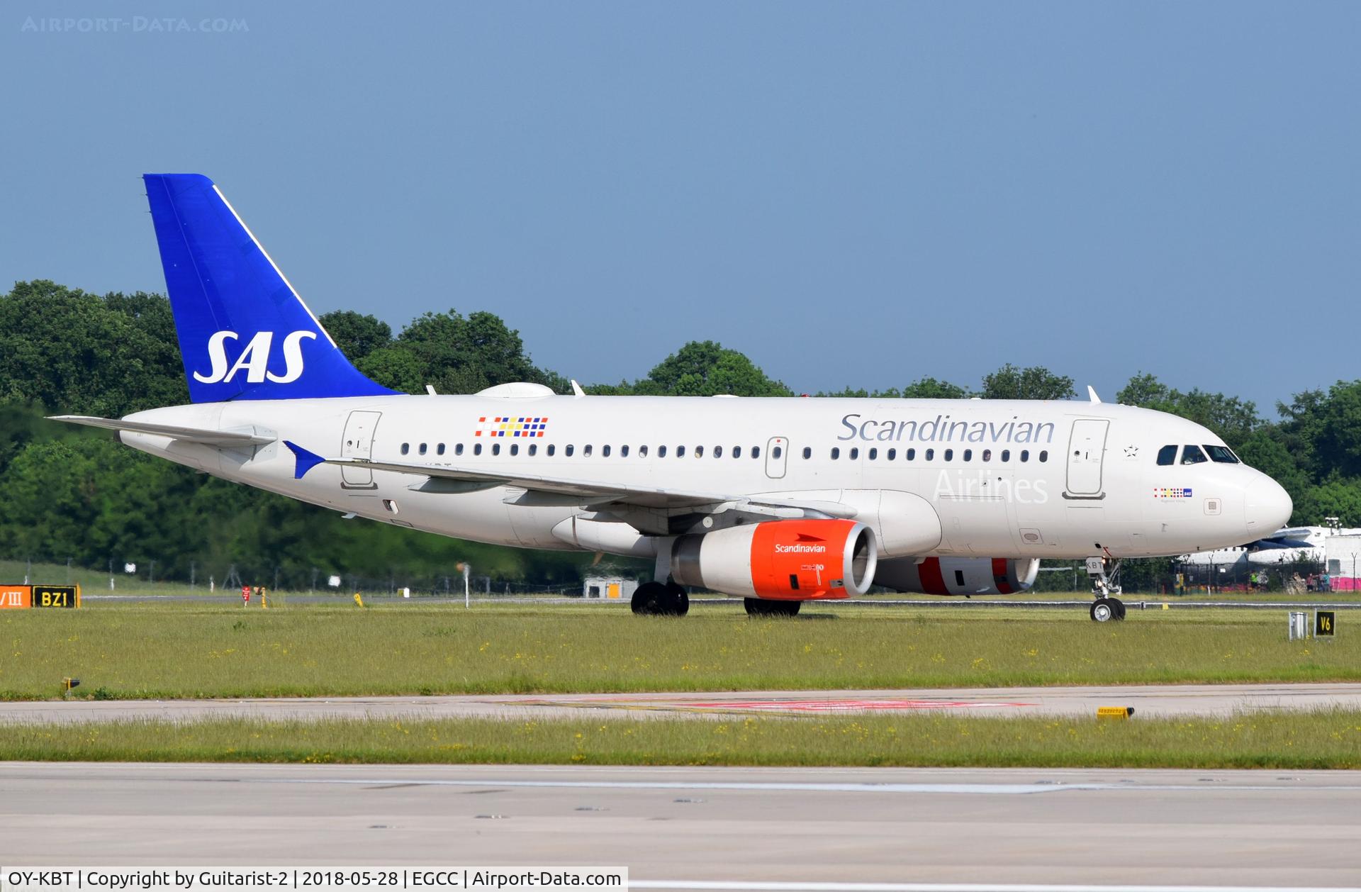 OY-KBT, 2007 Airbus A319-131 C/N 3292, At Manchester