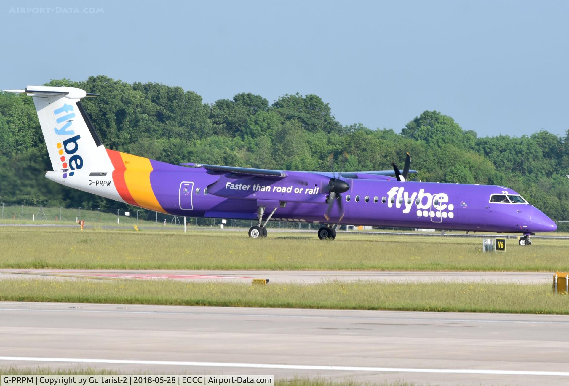 G-PRPM, 2008 Bombardier DHC-8-402 Dash 8 C/N 4188, At Manchester