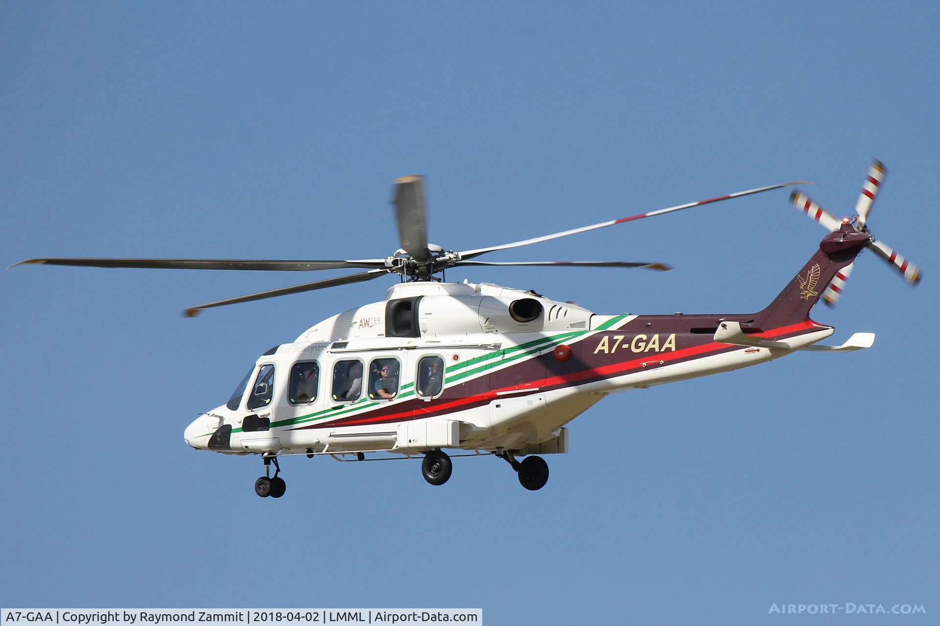 A7-GAA, AgustaWestland AW-189 C/N 49009, AgustaWestland AW-189 A7-GAA Gulf Helicopters