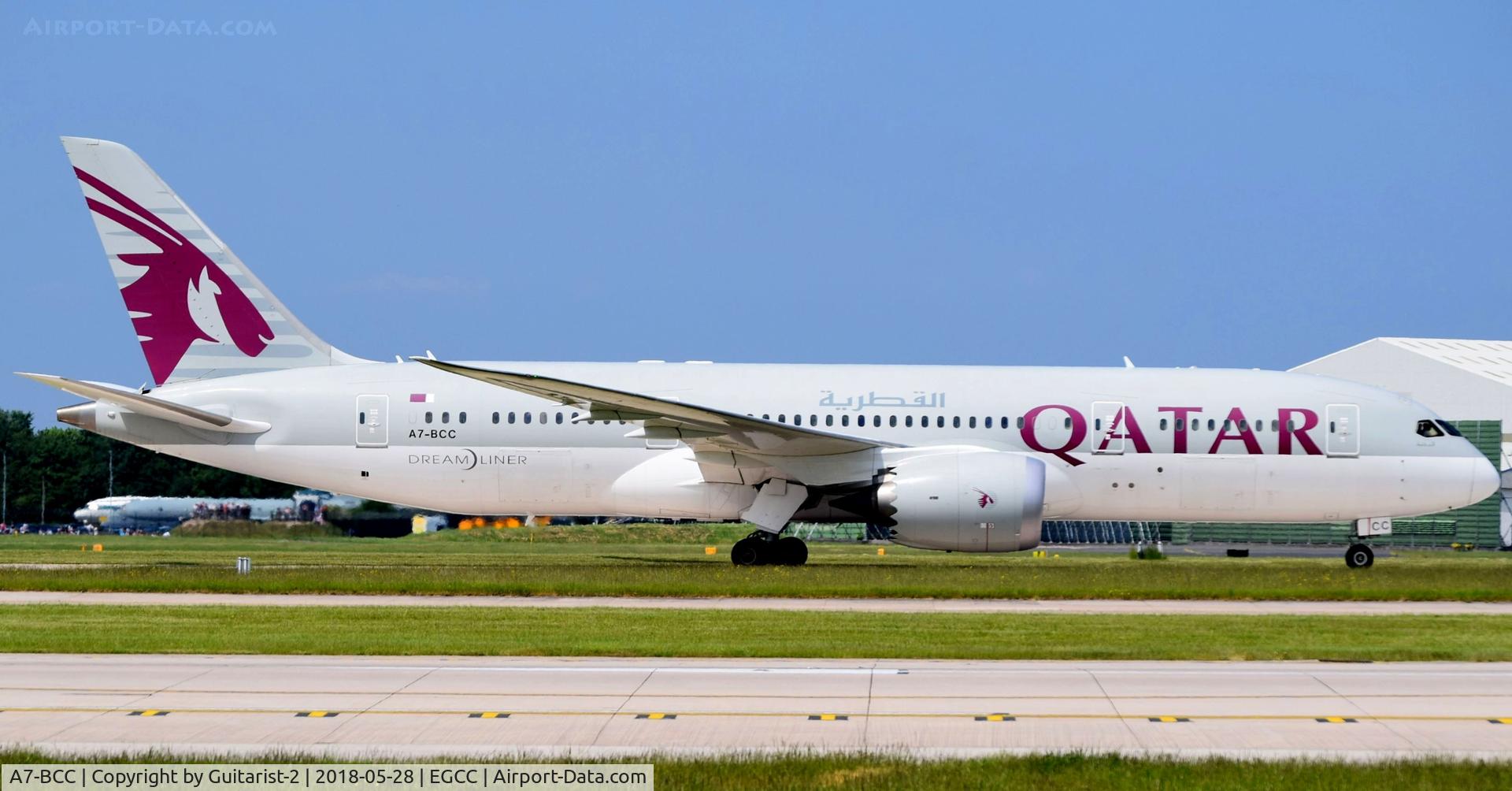 A7-BCC, 2012 Boeing 787-8 Dreamliner C/N 38321, At Manchester