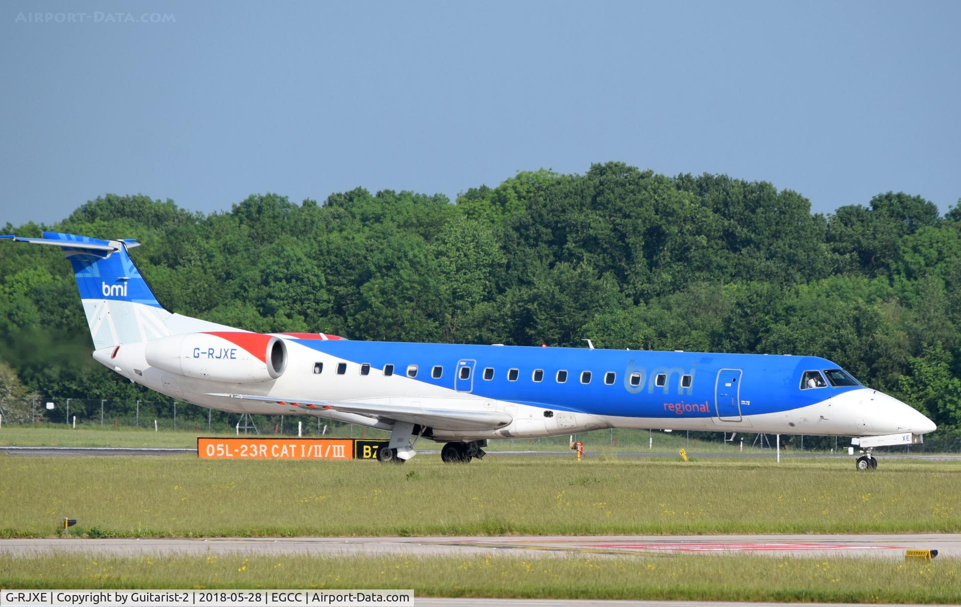 G-RJXE, 2000 Embraer EMB-145EP (ERJ-145EP) C/N 145245, At Manchester