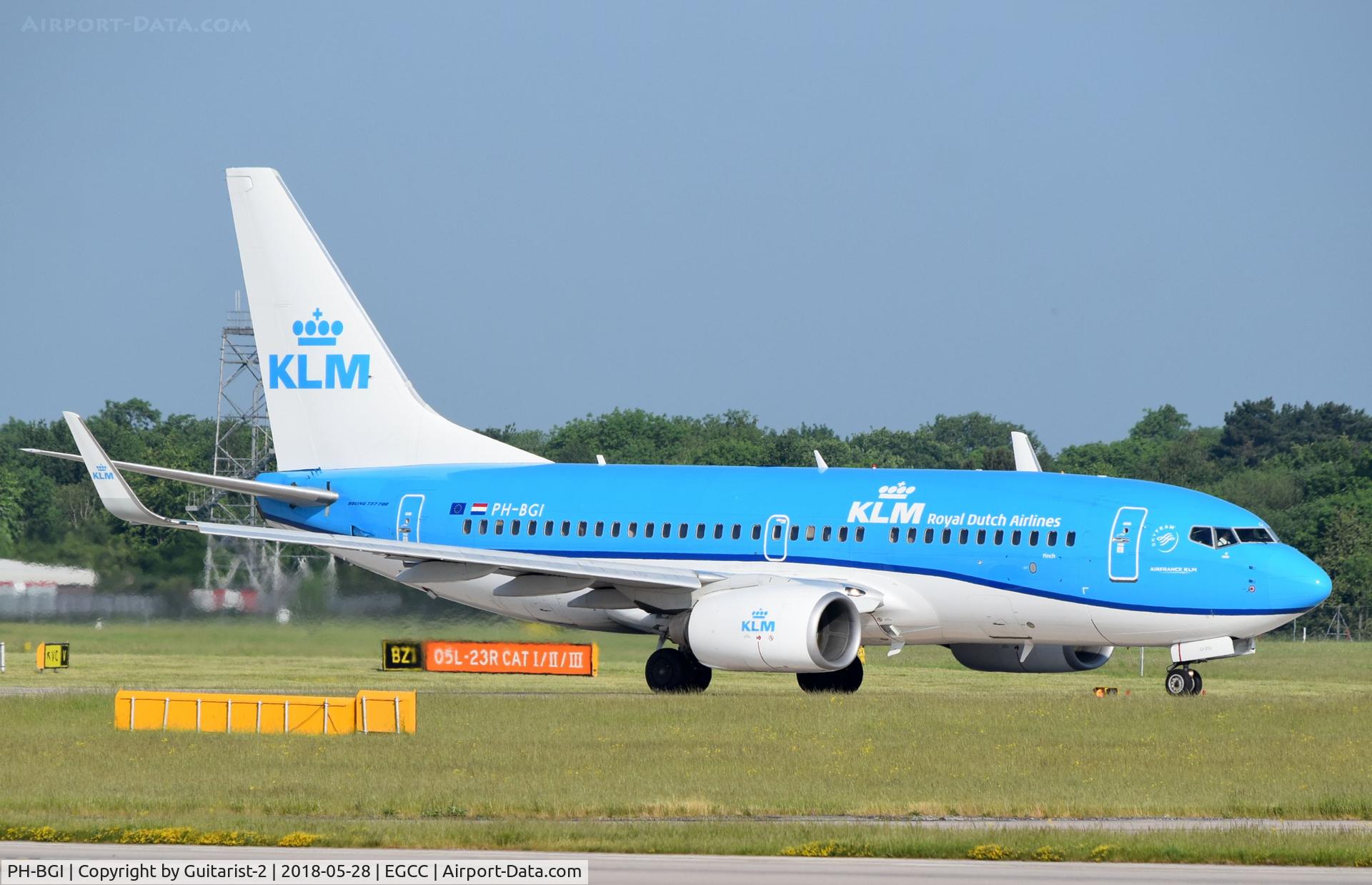 PH-BGI, 2010 Boeing 737-7K2 C/N 30364, At Manchester