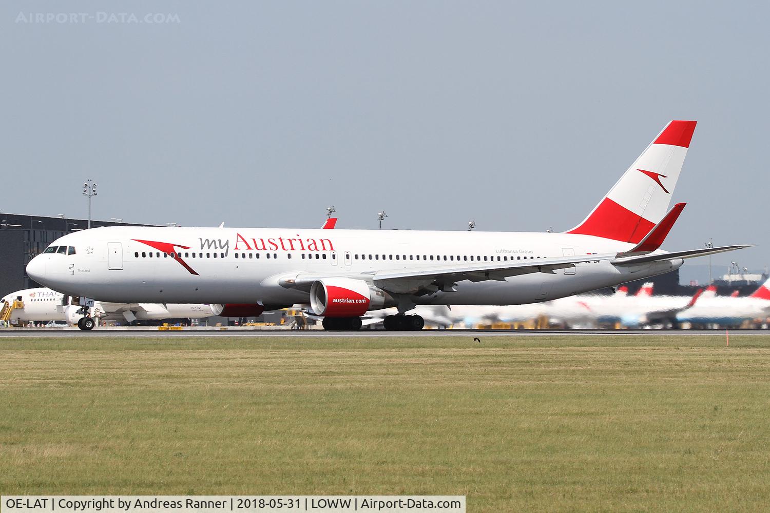 OE-LAT, 1991 Boeing 767-31A C/N 25273, Austrian Airlines Boeing 767
