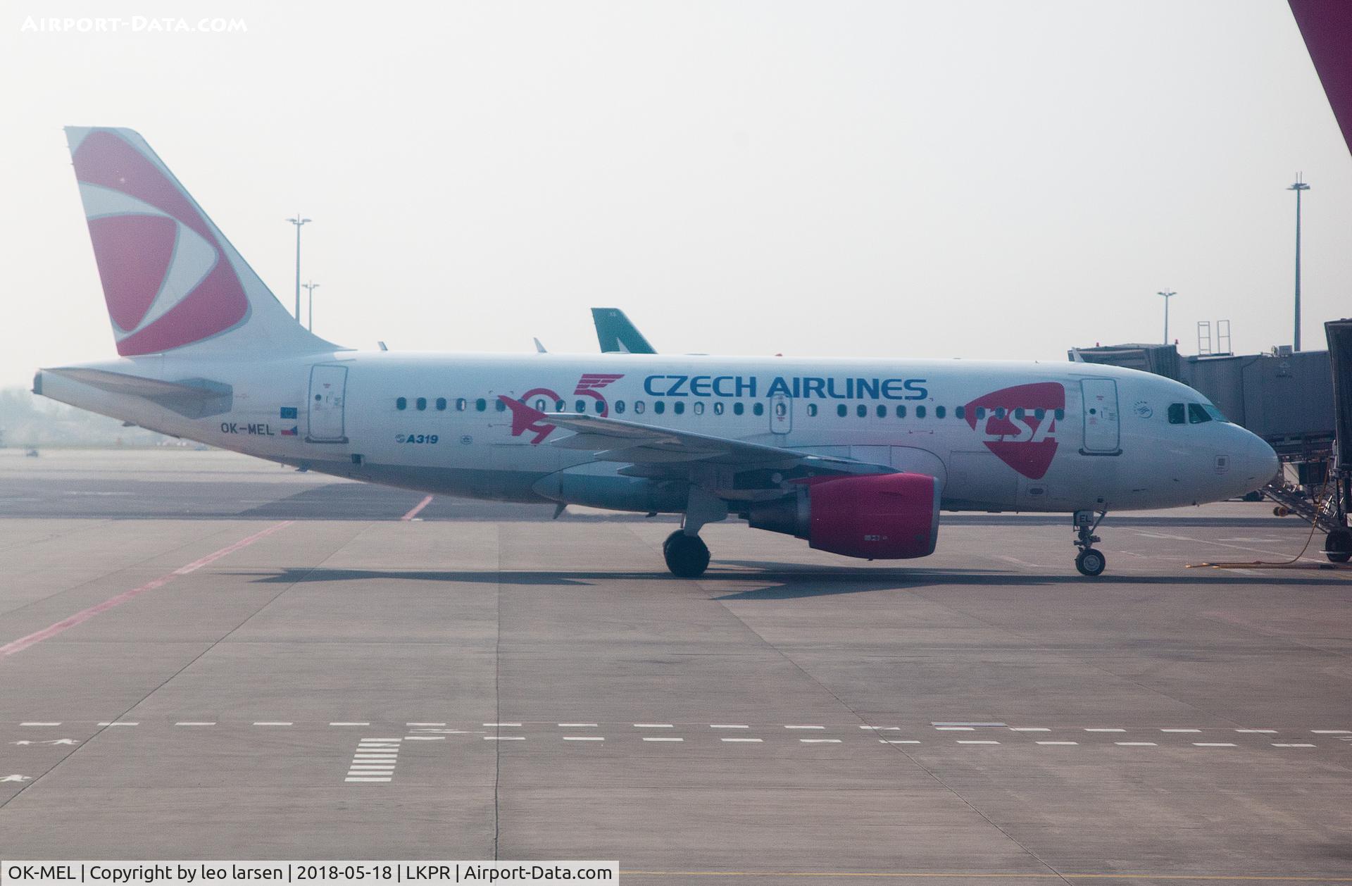 OK-MEL, 2007 Airbus A319-112 C/N 3094, Praha 18.5.2018