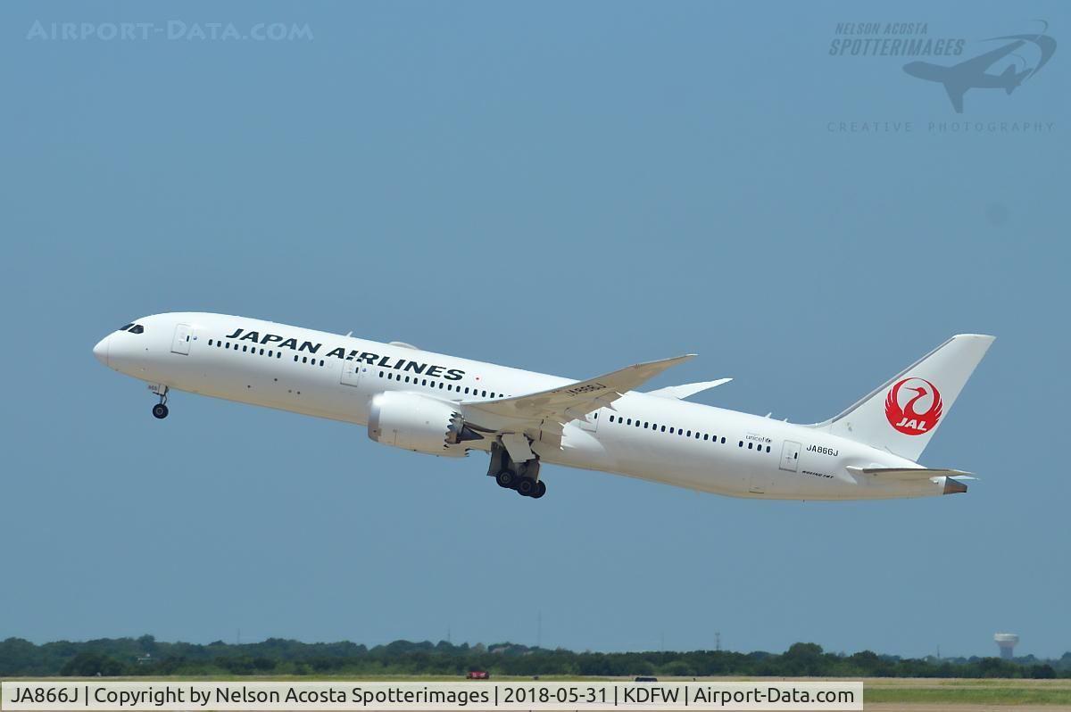 JA866J, 2016 Boeing 787-9 Dreamliner Dreamliner C/N 35423, 787-9 DFW > NRT