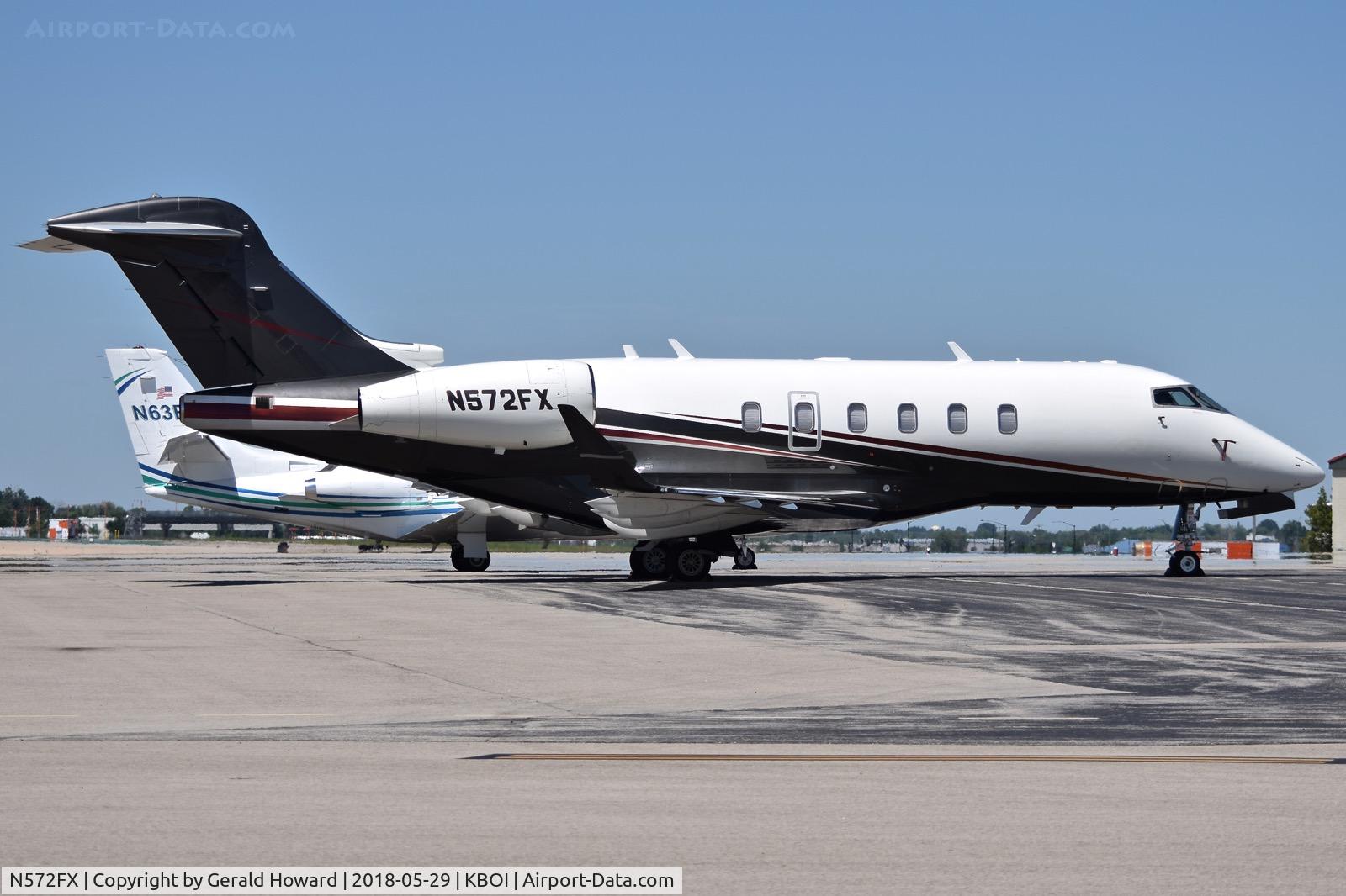 N572FX, 2014 Bombardier Challenger 350 (BD-100-1A10) C/N 20521, Parked on the north GA ramp.