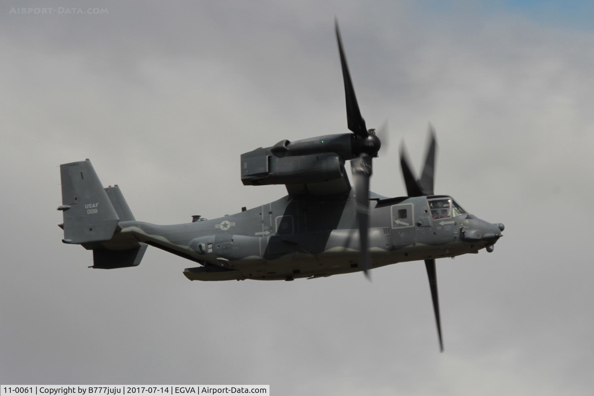 11-0061, 2011 Bell-Boeing CV-22B Osprey C/N D1041, at TATOO 2017