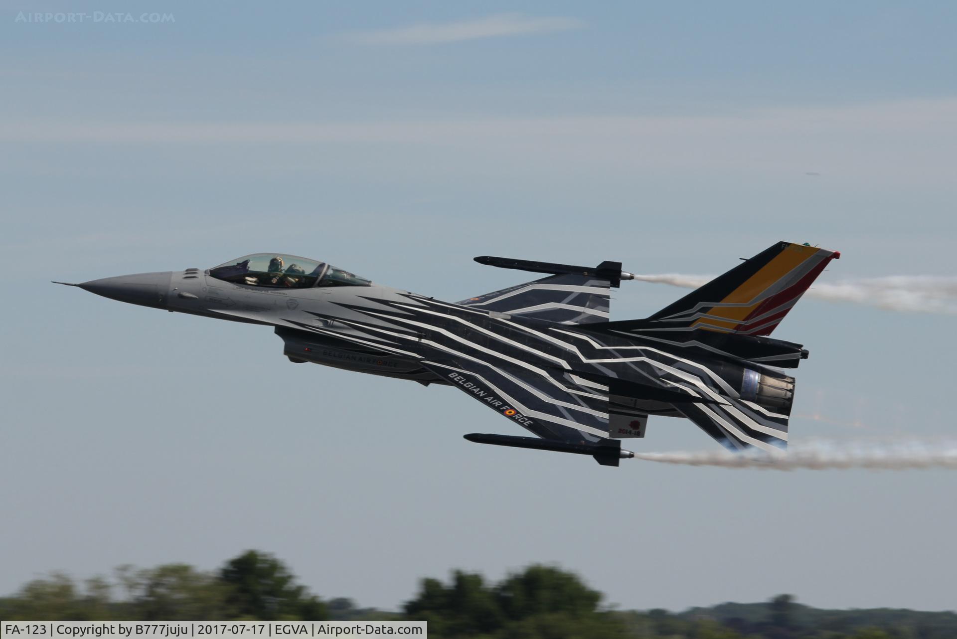 FA-123, SABCA F-16AM Fighting Falcon C/N 6H-123, at TATOO 2017