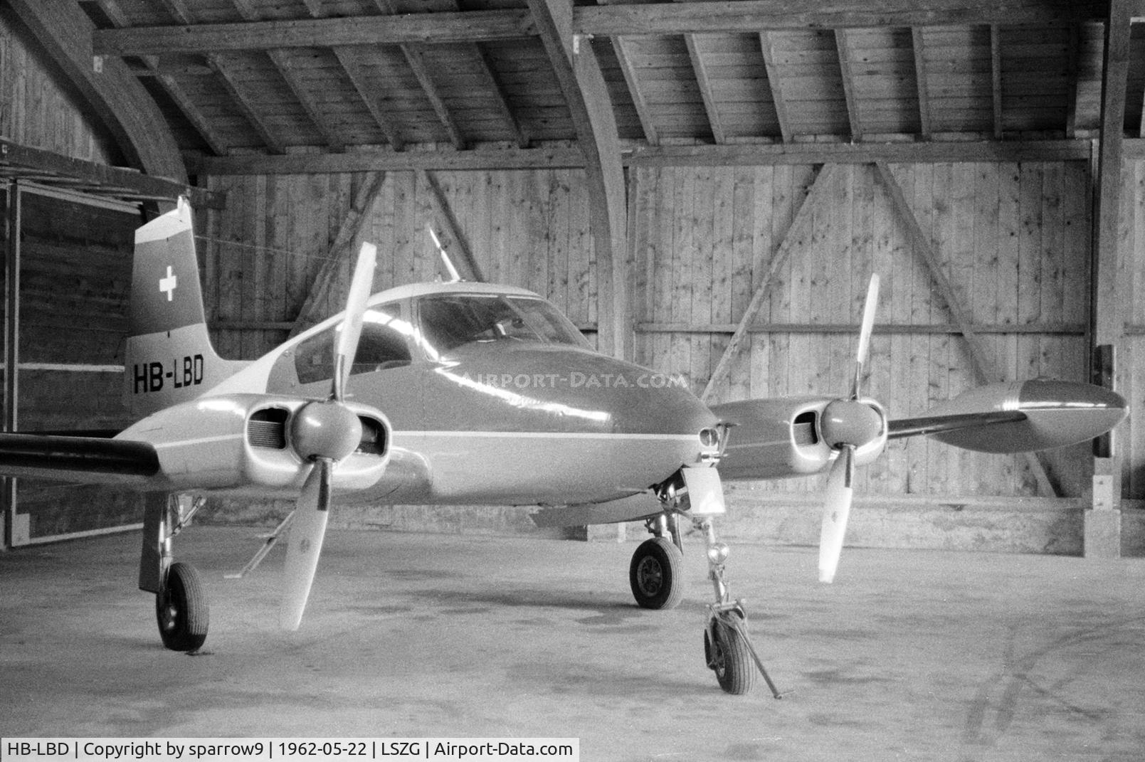 HB-LBD, 1957 Cessna 310B C/N 35557, At Grenchen