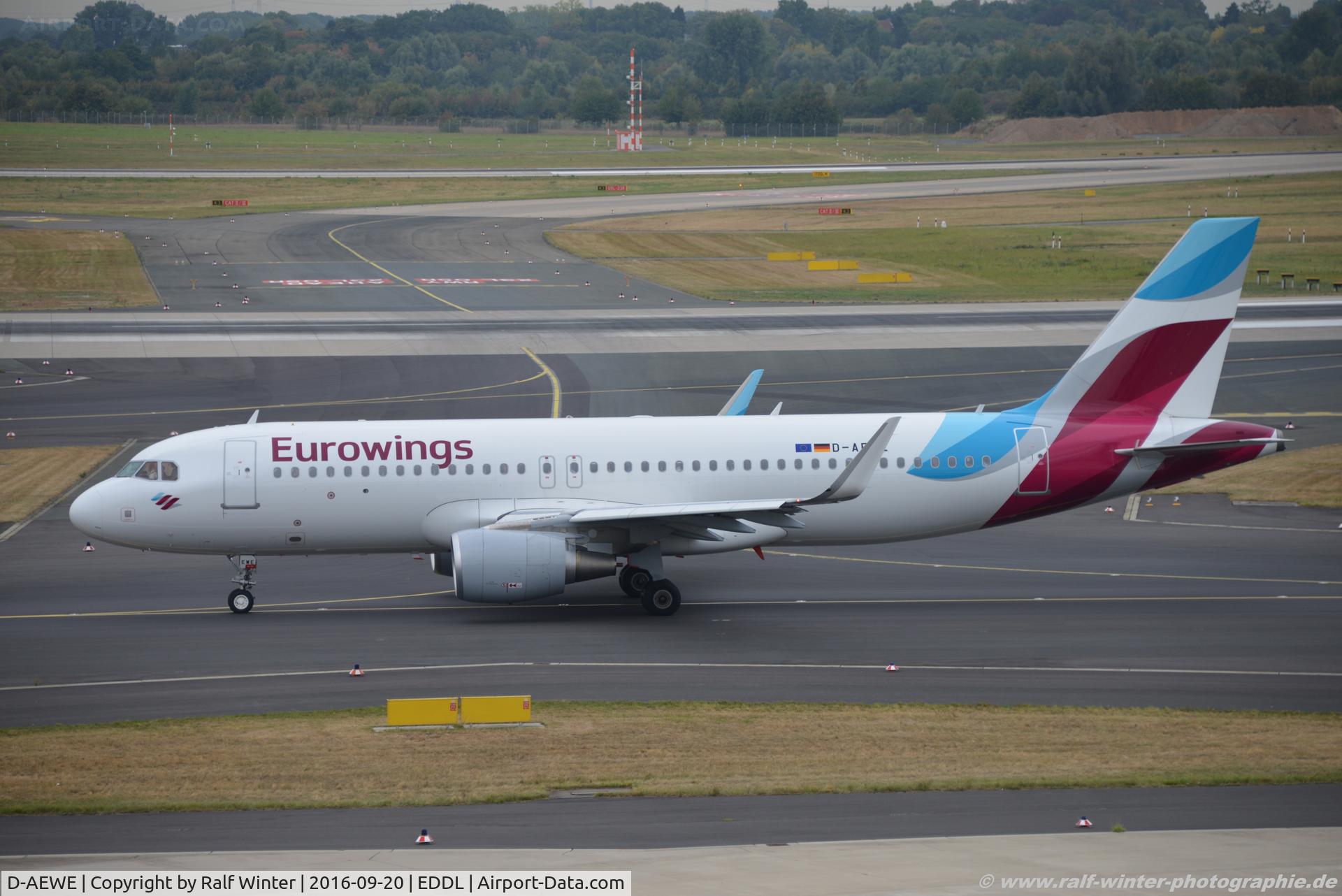 D-AEWE, 2016 Airbus A320-214 C/N 7056, Airbus A320-214(W) - EW EWG Eurowings - 7056 - D-AEWE - 20.09.2016 - DUS