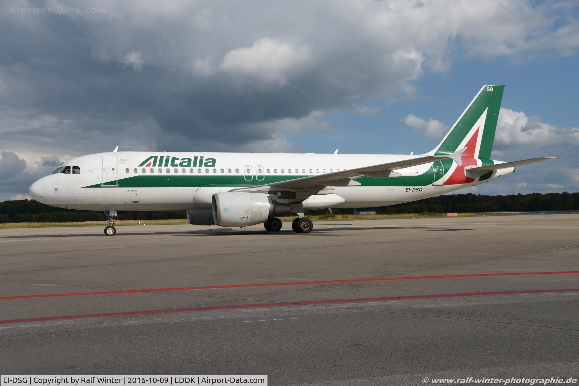 EI-DSG, 2007 Airbus A320-216 C/N 3115, Airbus A320-216 - AZ AZA Alitalia 'Elio Vittorini' - 3115 - EI-DSG - 09.10.2016 - CGN