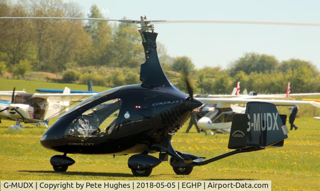 G-MUDX, 2017 AutoGyro Cavalon C/N RSUK/CVLN/022, G-MUDX Cavalon at the Microlight Trade Fair, Popham