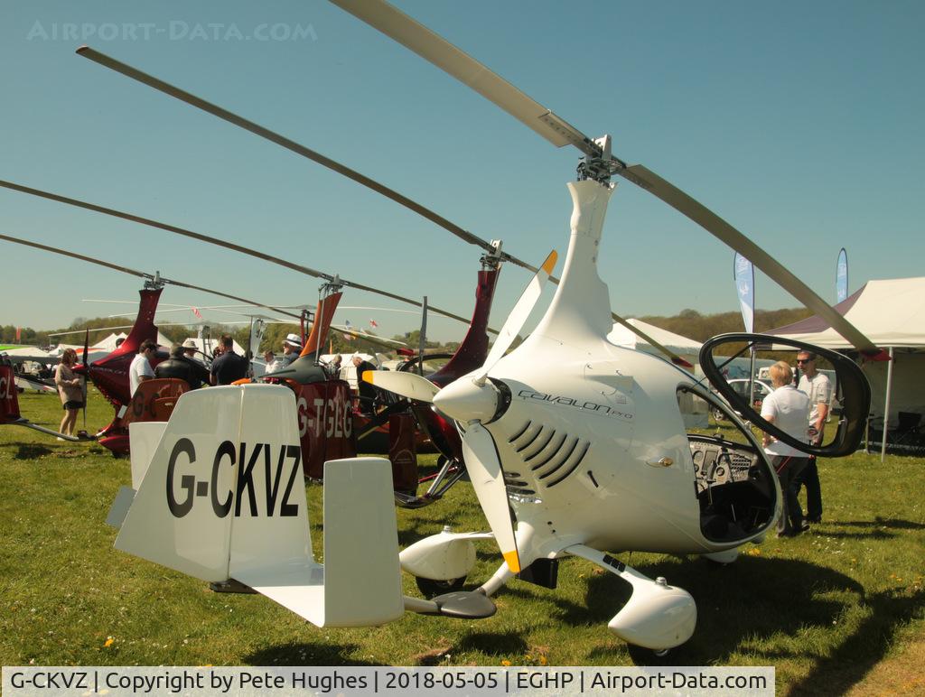 G-CKVZ, 2018 RotorSport UK Cavalon Pro C/N RSUK/CAVP/005, G-CKVZ Cavalon at the Microlight Trade Fair, Popham
