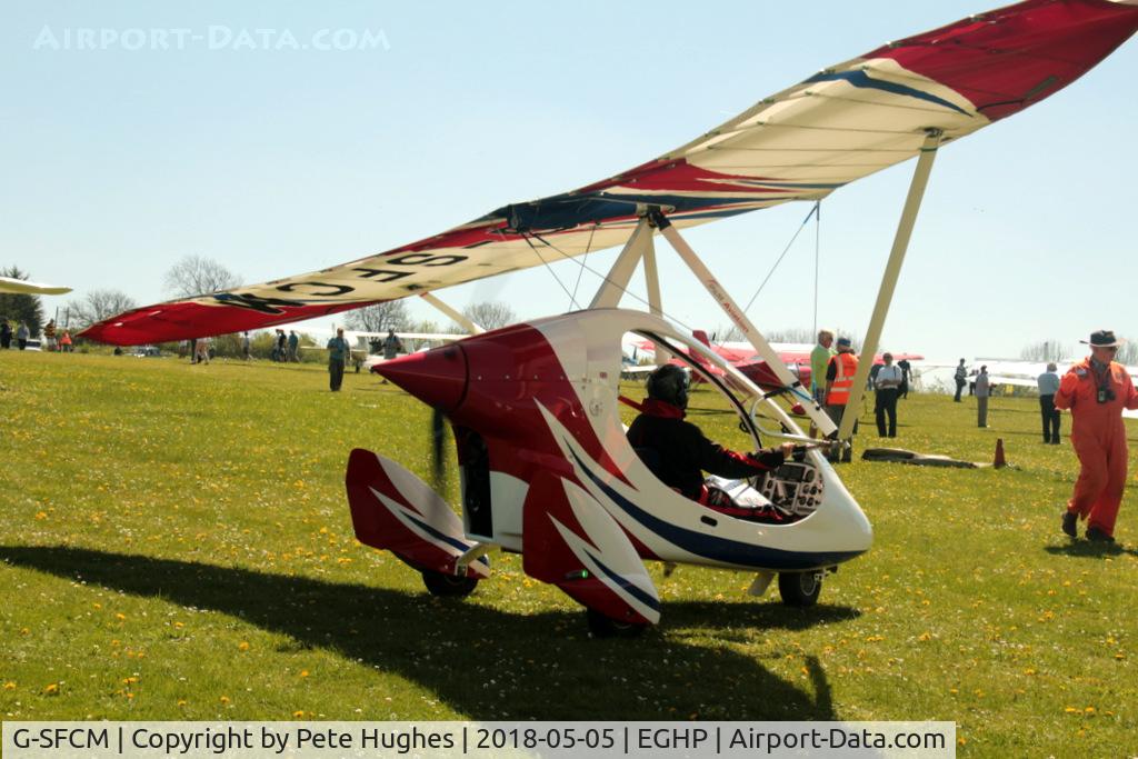 G-SFCM, 2017 P&M Aviation PulsR C/N 8762, G-SFCM PulsR visiting the 2018 Microlight Trade Fair, Popham