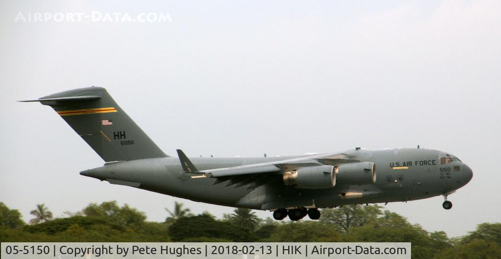 05-5150, 2005 Boeing C-17A Globemaster III C/N P-150, 05-5150 C-17 Honolulu resident arrives home