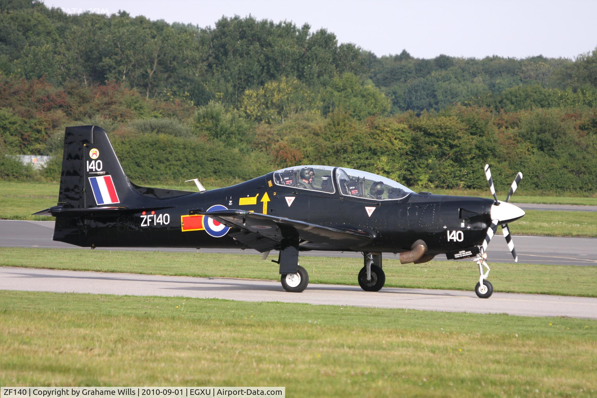 ZF140, 1988 Short S-312 Tucano T1 C/N S006/T6, Shorts Tucano T1 ZF140 1 FTS RAF Linton-on-Ouse 1/9/10