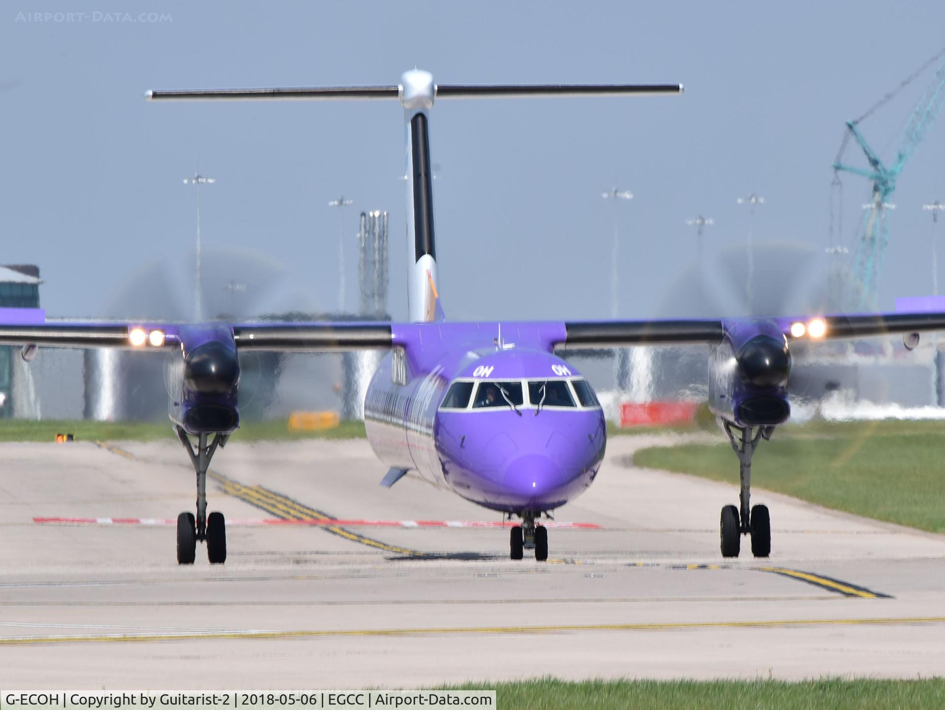 G-ECOH, 2008 De Havilland Canada DHC-8-402Q Dash 8 C/N 4221, At Manchester