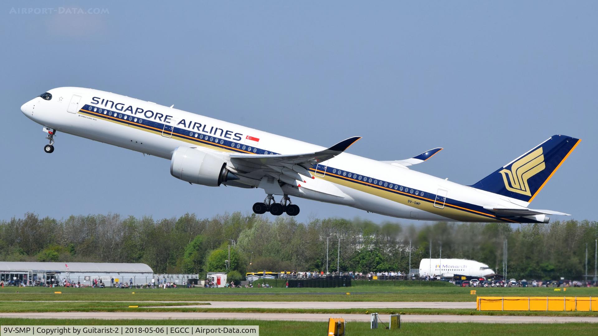 9V-SMP, 2017 Airbus A350-941 C/N 122, At Manchester
