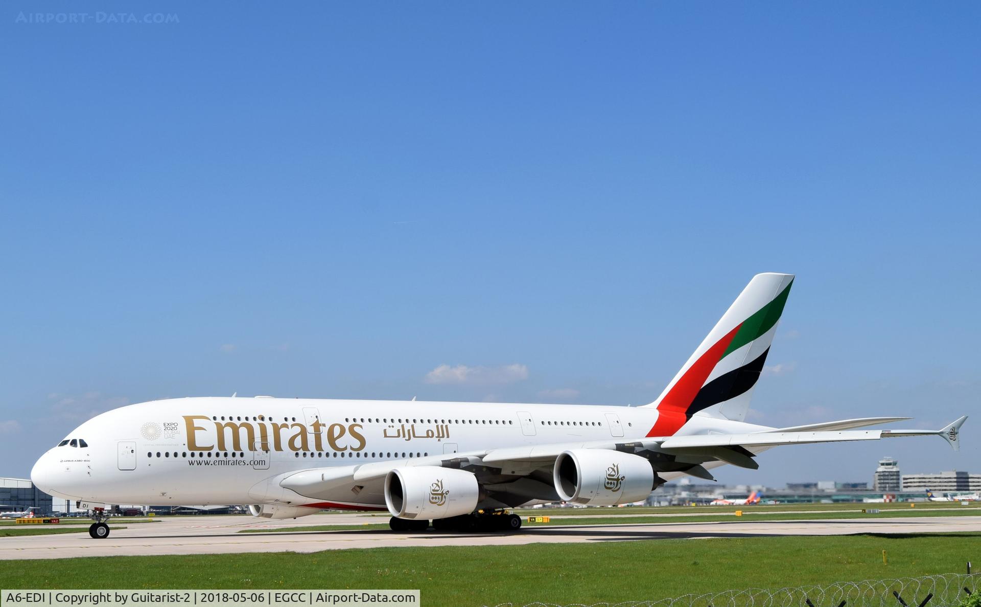 A6-EDI, 2009 Airbus A380-861 C/N 028, At Manchester