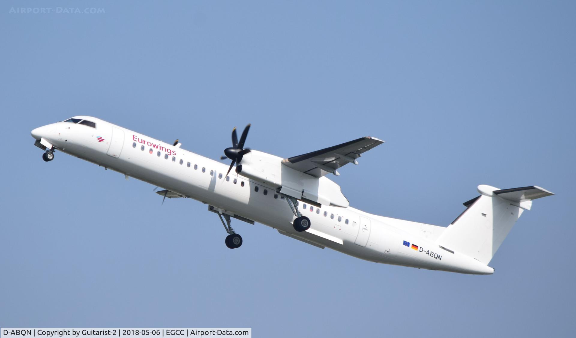 D-ABQN, 2006 De Havilland Canada DHC-8-402 Dash 8 C/N 4124, At Manchester