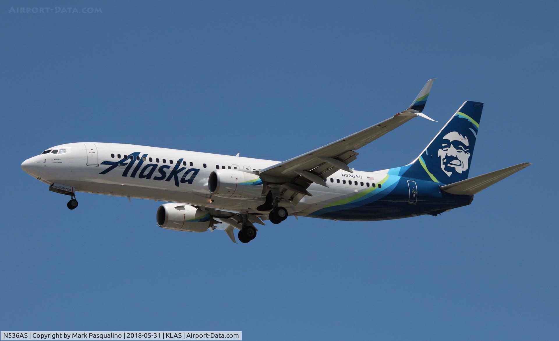 N536AS, 2012 Boeing 737-890 C/N 35203, Boeing 737-800